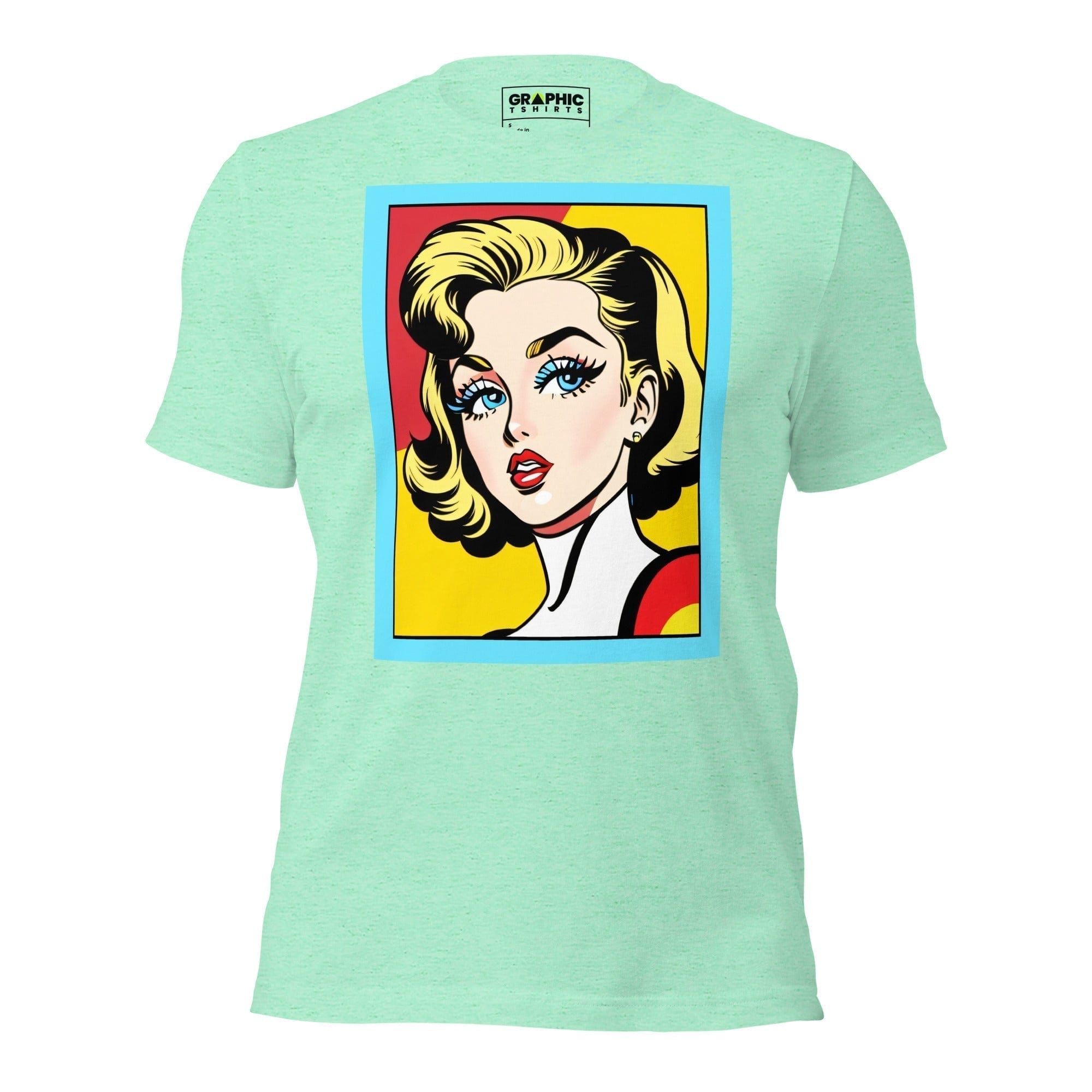 GRAPHIC T-SHIRTS Heather Mint / S Unisex Crew Neck T-Shirt - Vintage American Comic Series v.50