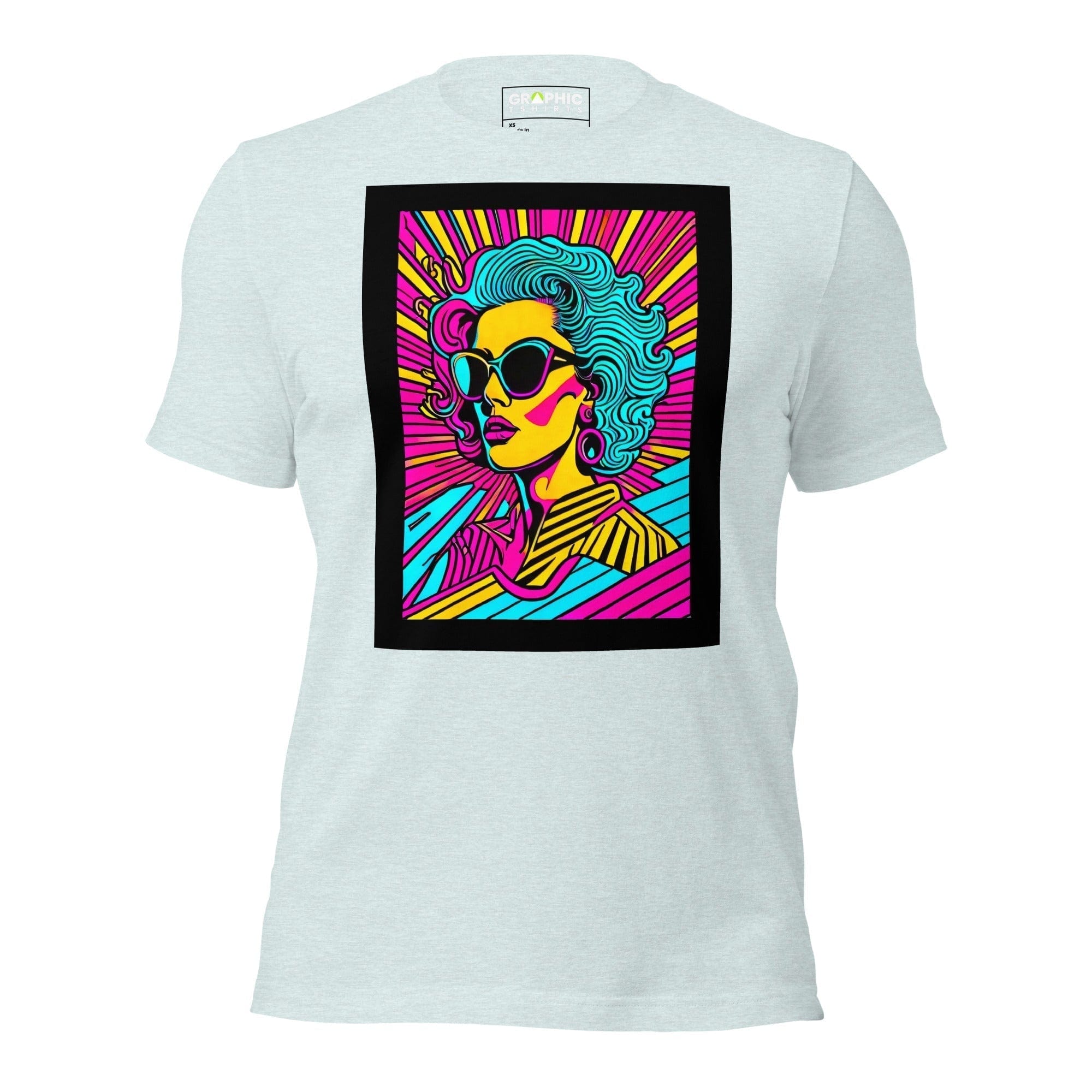 GRAPHIC T-SHIRTS Heather Prism Ice Blue / XS Unisex Crew Neck T-Shirt - Miami Heatwave Series v.14