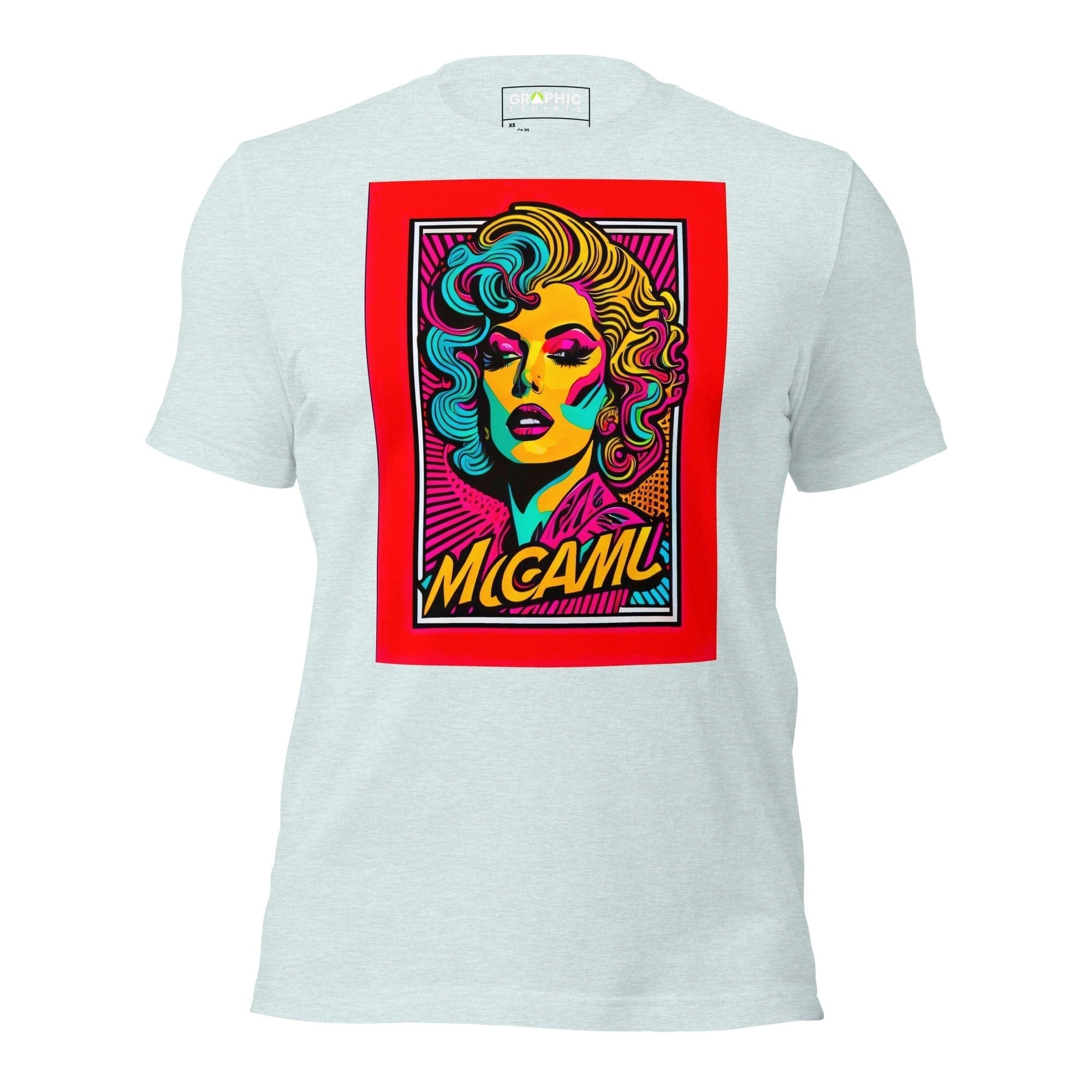 GRAPHIC T-SHIRTS Heather Prism Ice Blue / XS Unisex Crew Neck T-Shirt - Miami Heatwave Series v.25