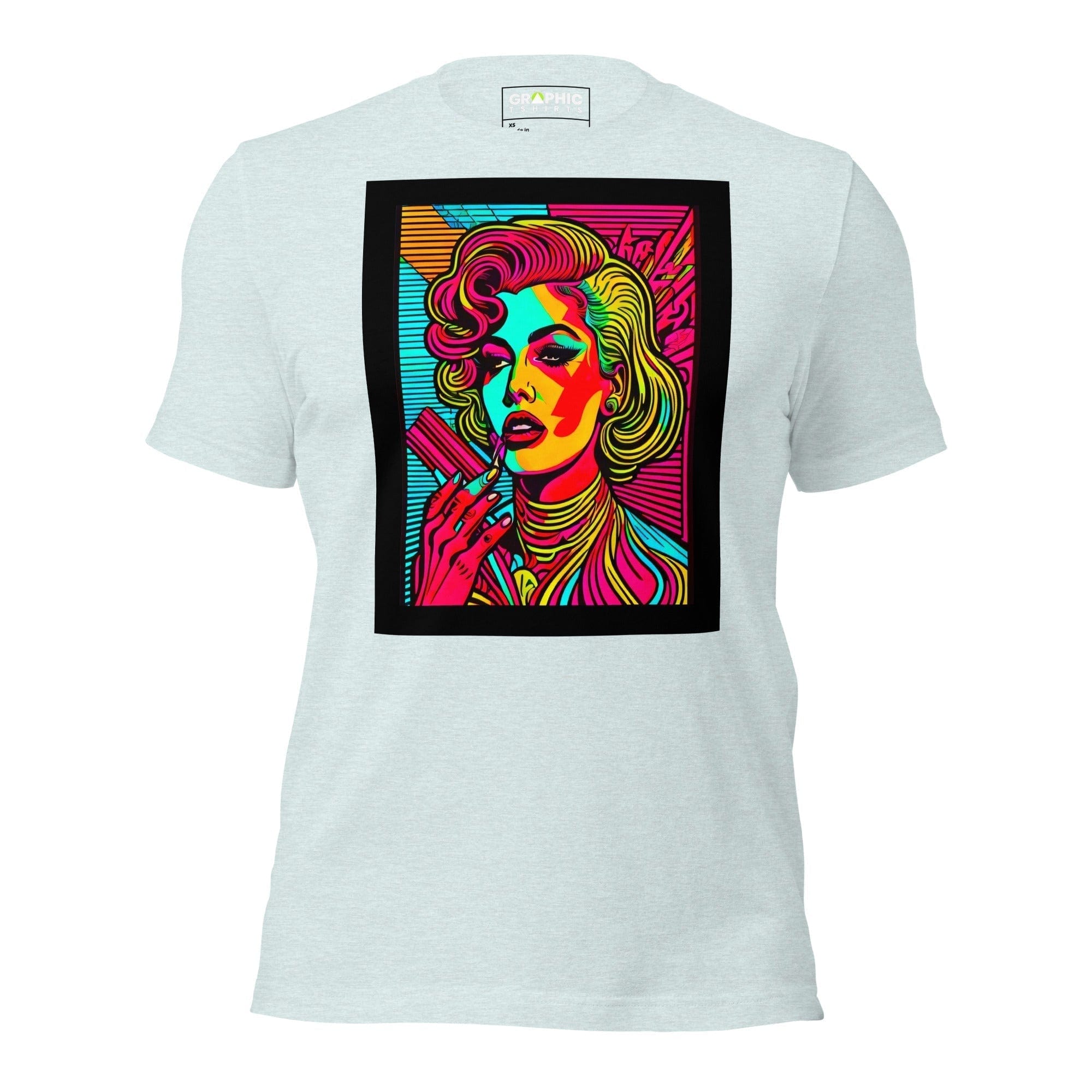 GRAPHIC T-SHIRTS Heather Prism Ice Blue / XS Unisex Crew Neck T-Shirt - Miami Heatwave Series v.5