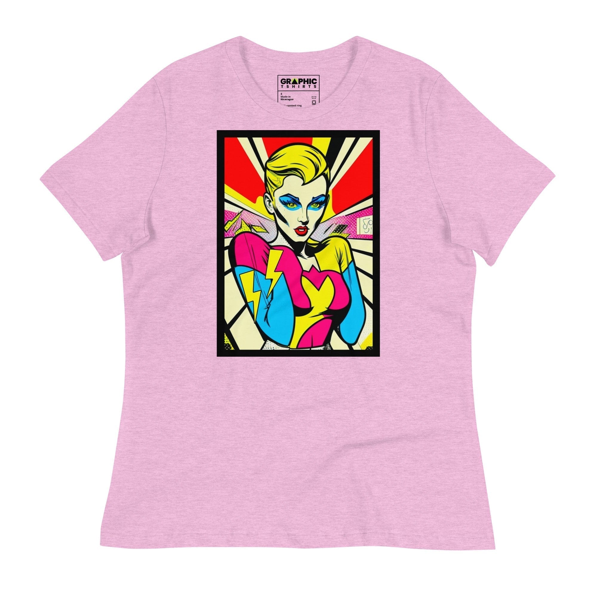 GRAPHIC T-SHIRTS Heather Prism Lilac / S Women's Relaxed T-Shirt - Bionic Blonde