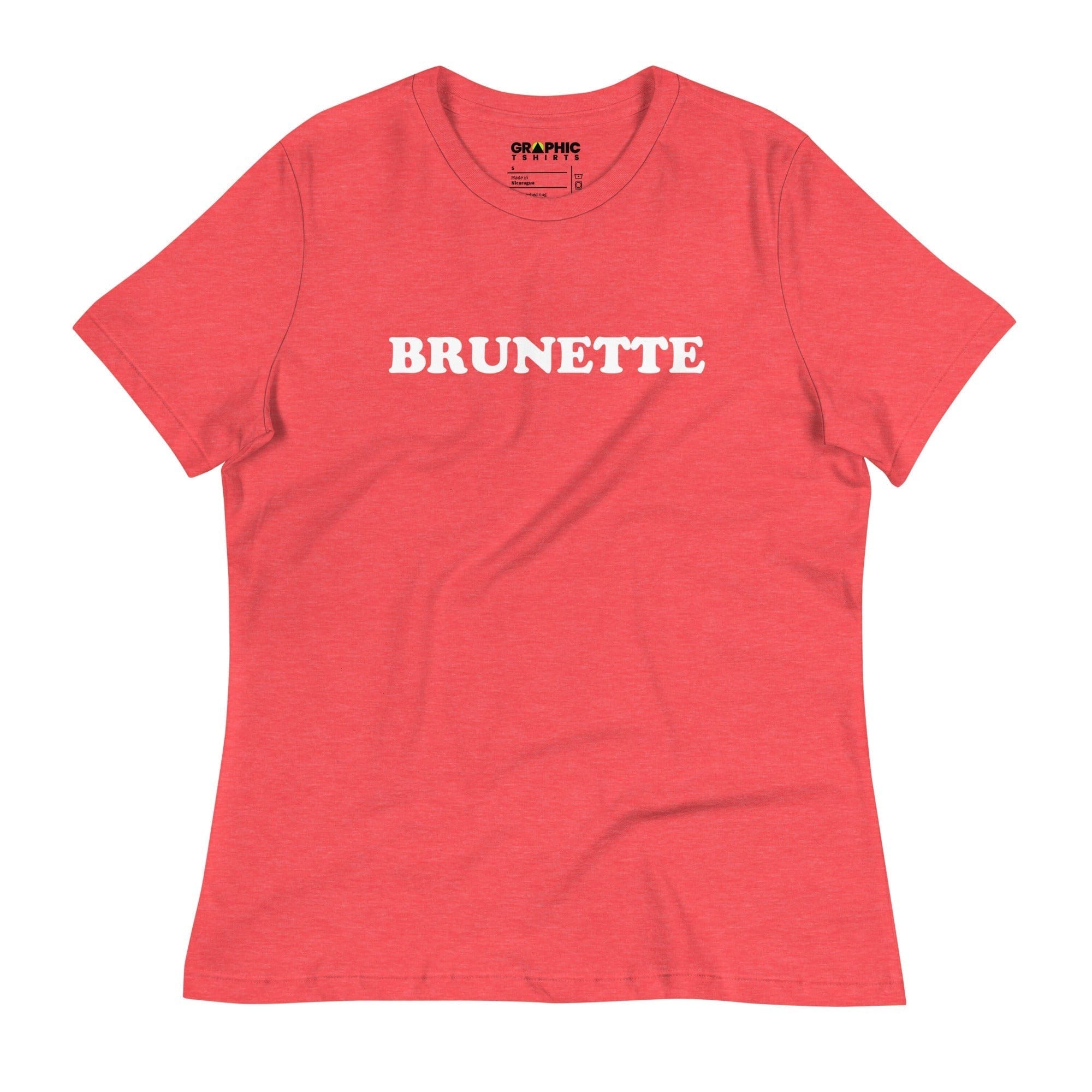 GRAPHIC T-SHIRTS Heather Red / S Women's Relaxed T-Shirt - Brunette