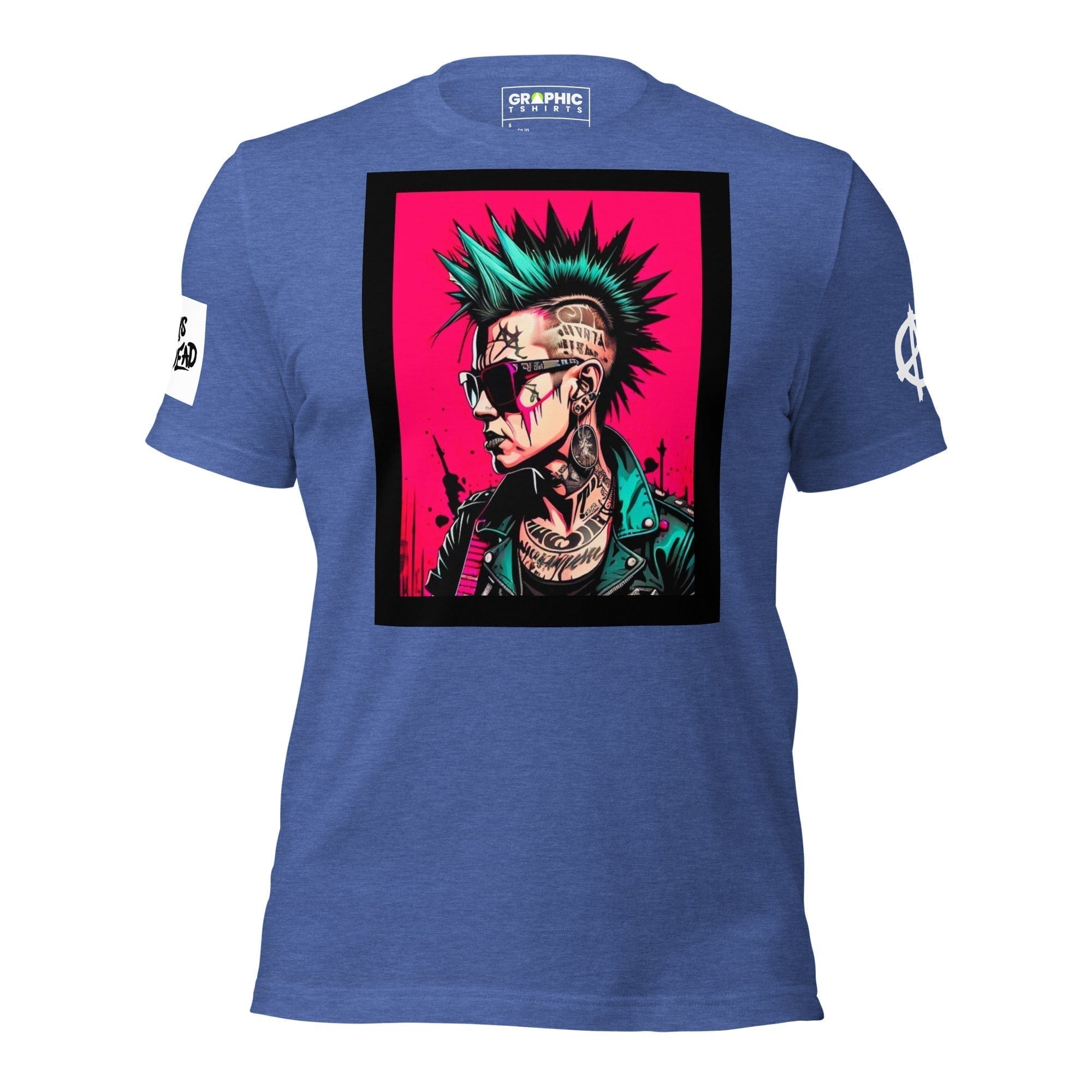 GRAPHIC T-SHIRTS Heather True Royal / S Unisex Crew Neck T-Shirt - Punk Rock Series Sector 15