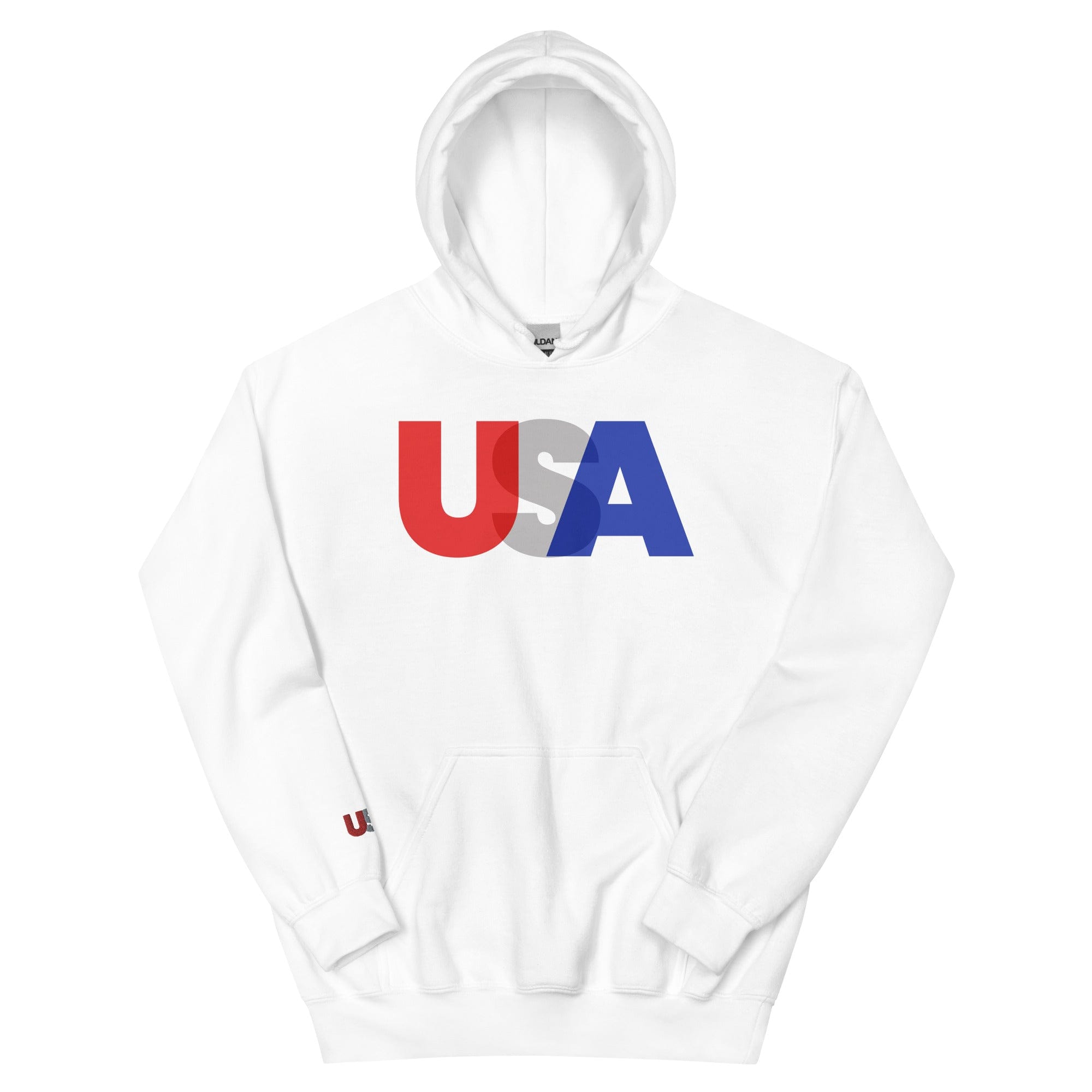 GRAPHIC T-SHIRTS Hoodie S Unisex Heavy Weight Hoodie With Embroidered Sleeve - USA