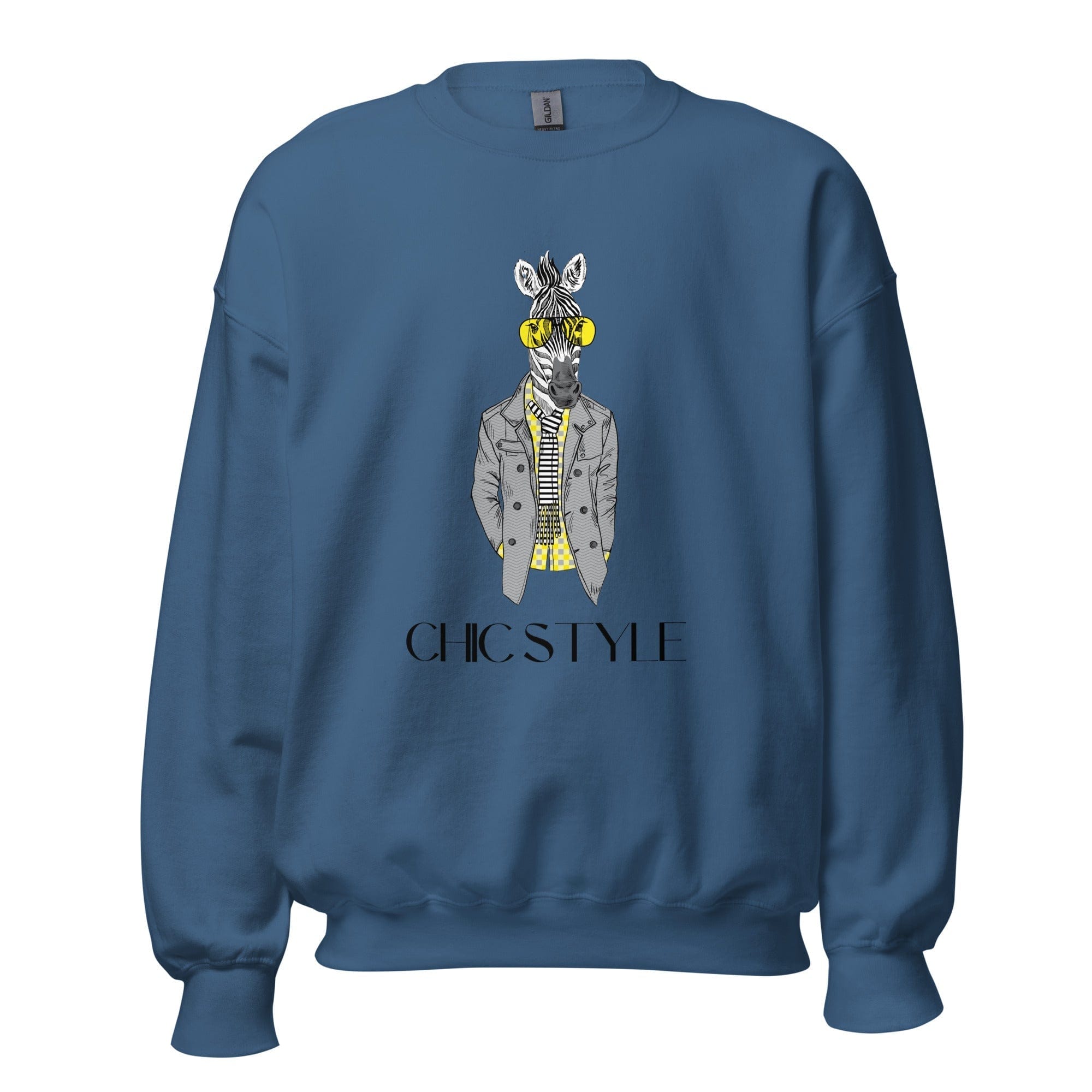 GRAPHIC T-SHIRTS Indigo Blue / S Unisex Crew Neck Sweatshirt - Chic Style