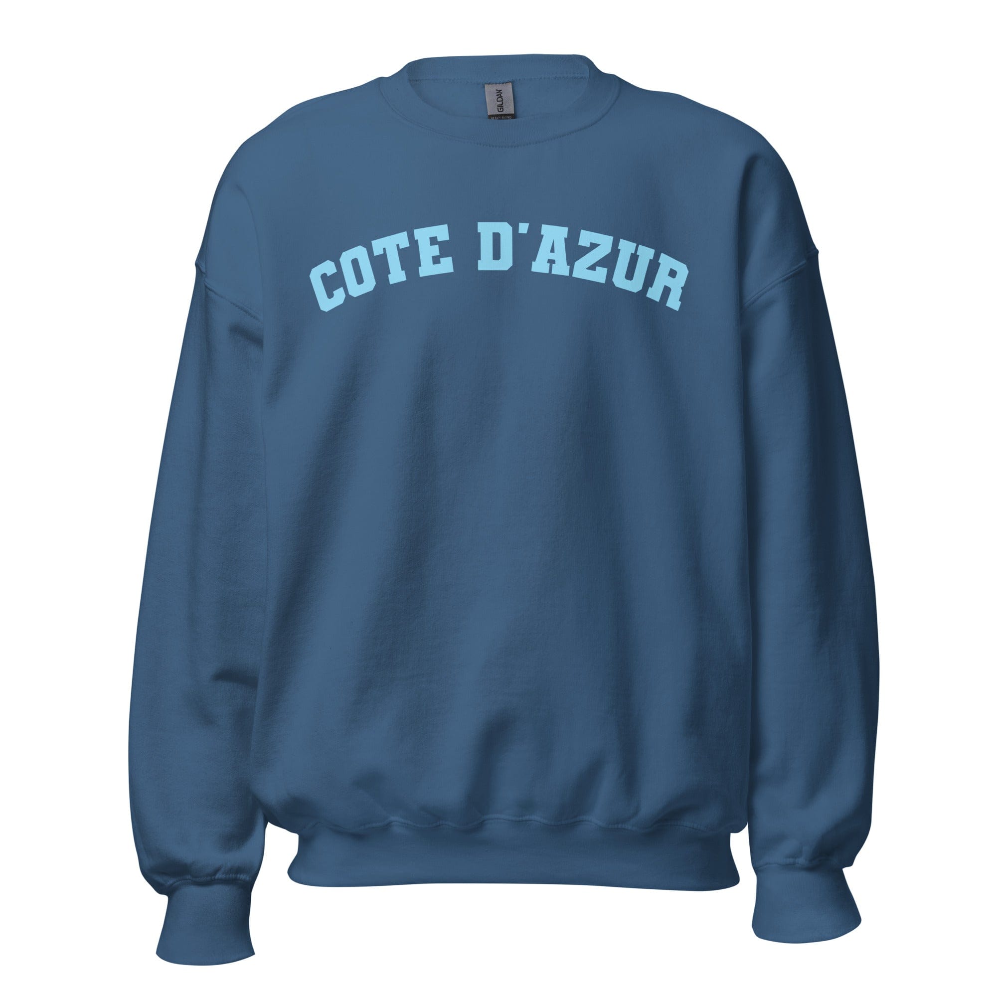 GRAPHIC T-SHIRTS Indigo Blue / S Unisex Crew Neck Sweatshirt - Cote D'Azur