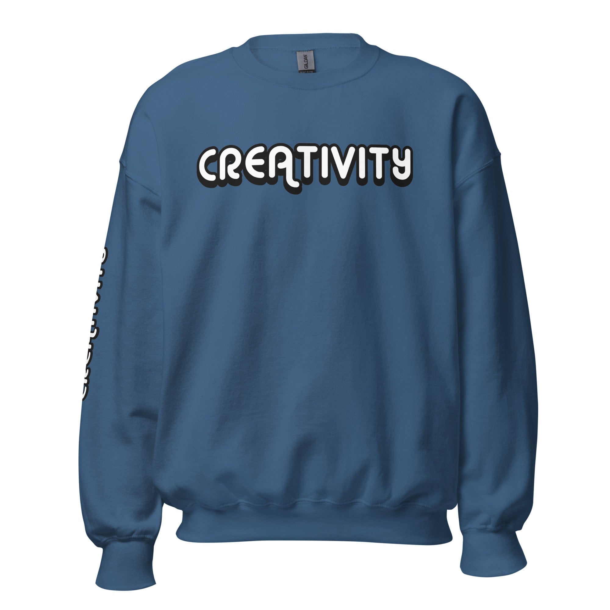 GRAPHIC T-SHIRTS Indigo Blue / S Unisex Crew Neck Sweatshirt - Creativity