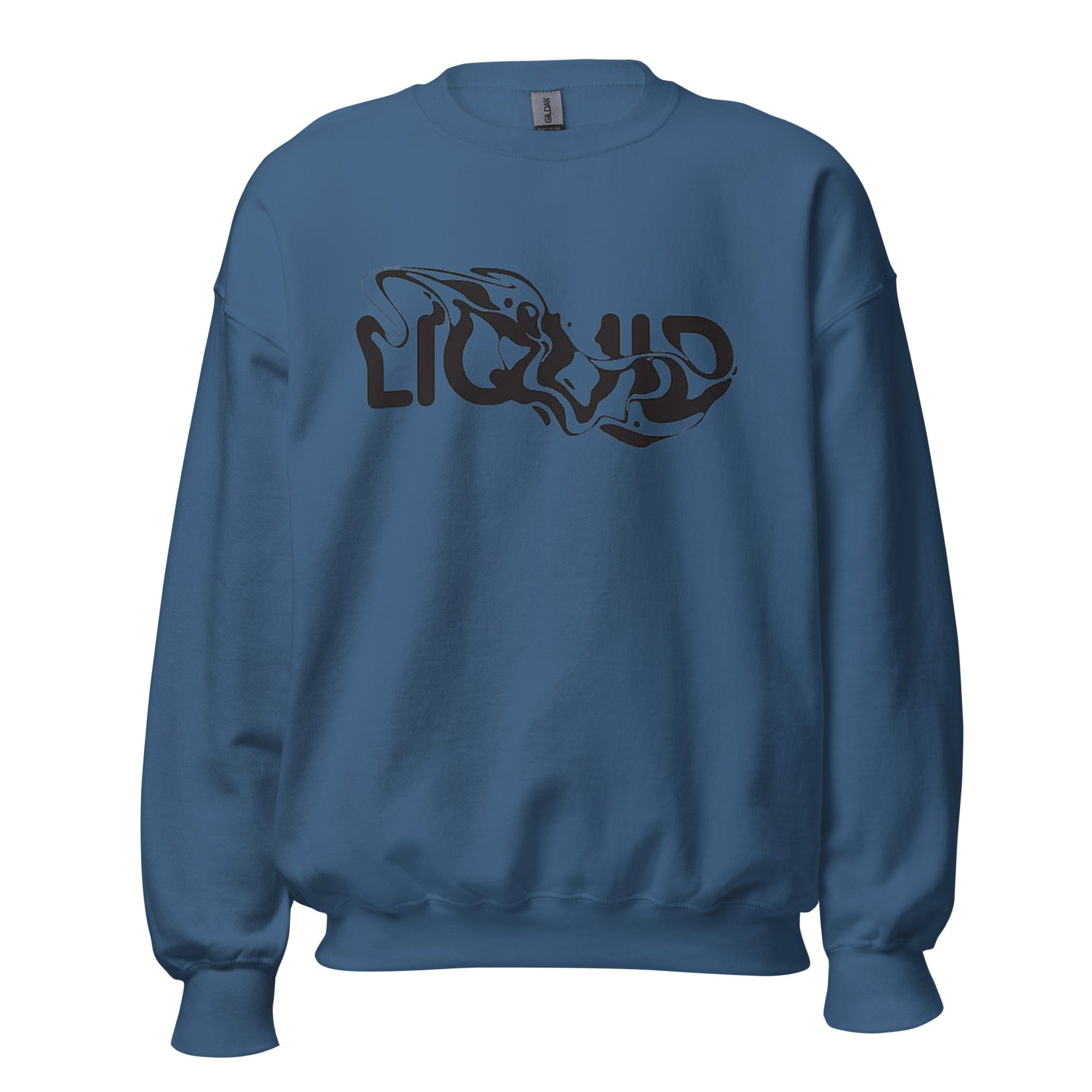 GRAPHIC T-SHIRTS Indigo Blue / S Unisex Crew Neck Sweatshirt - Liquid