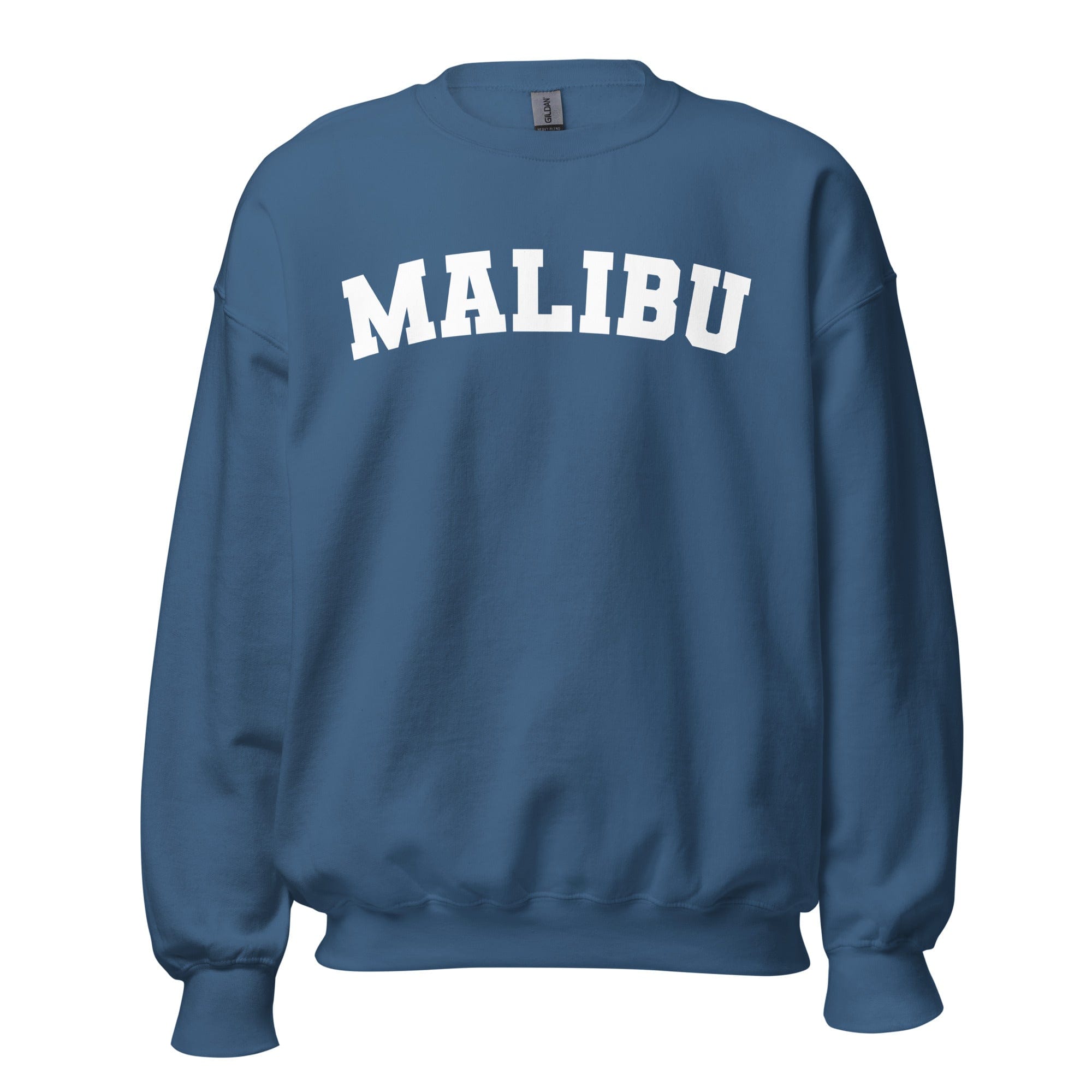 GRAPHIC T-SHIRTS Indigo Blue / S Unisex Crew Neck Sweatshirt - Malibu