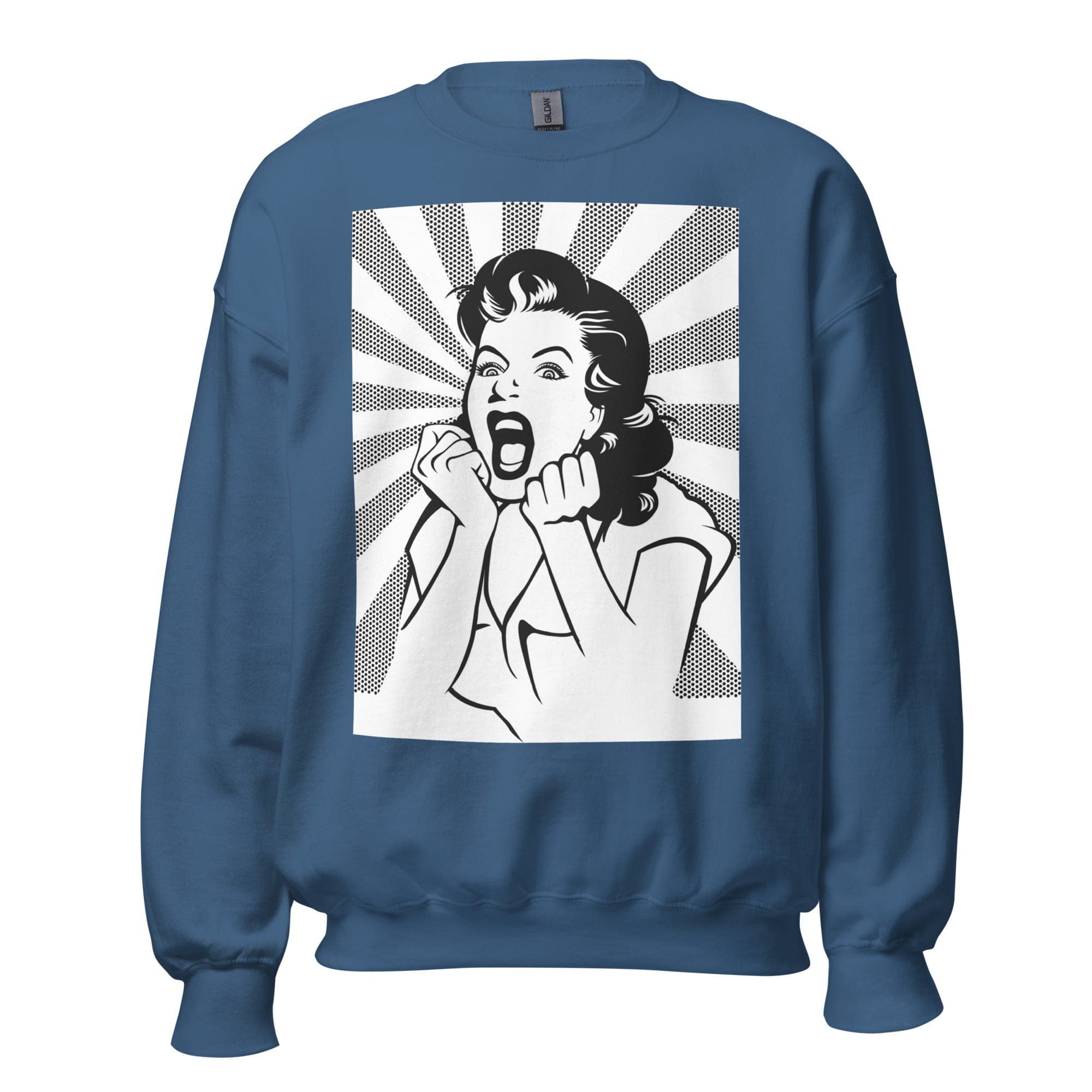 GRAPHIC T-SHIRTS Indigo Blue / S Unisex Crew Neck Sweatshirt - Raging Housewife