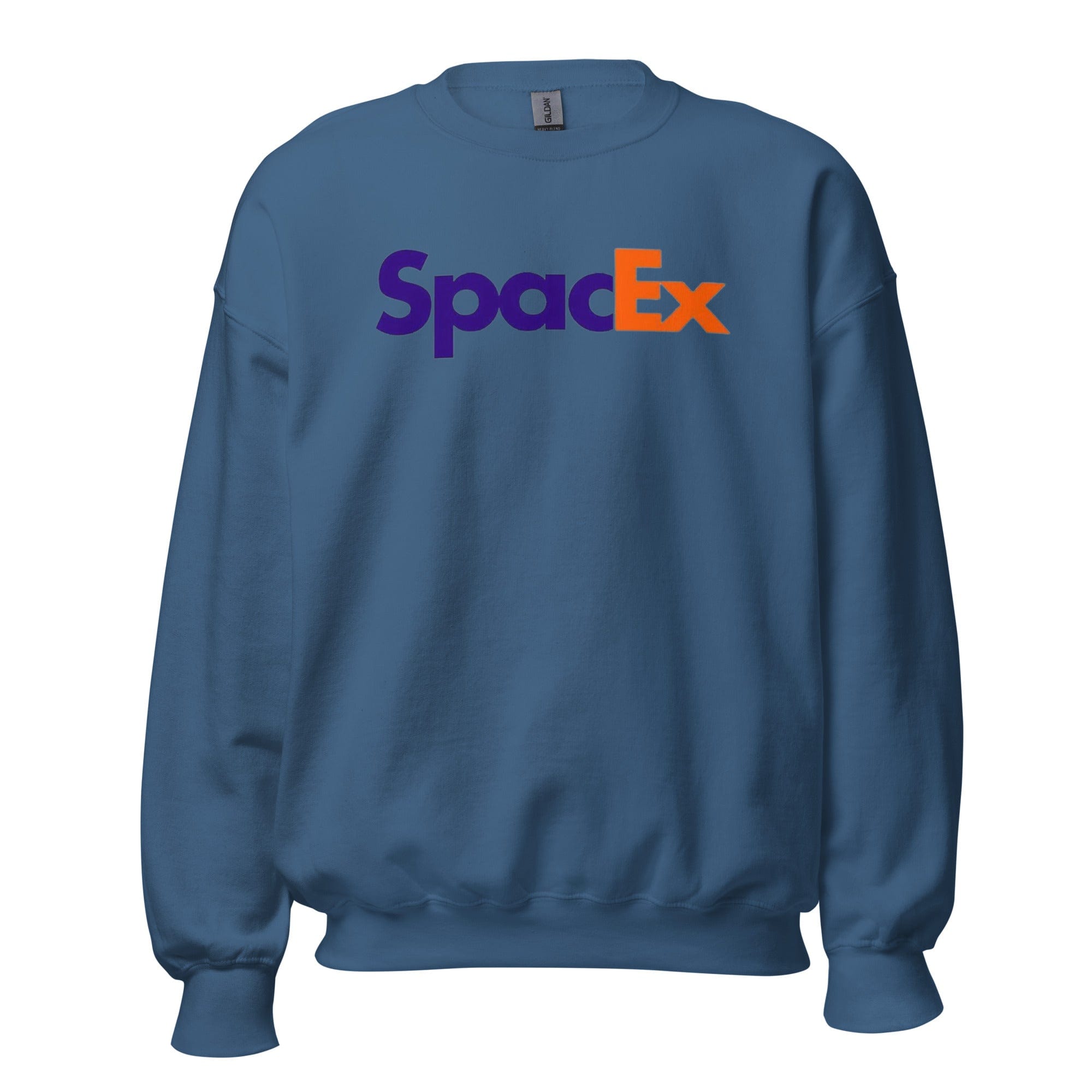 GRAPHIC T-SHIRTS Indigo Blue / S Unisex Crew Neck Sweatshirt - SpaceX