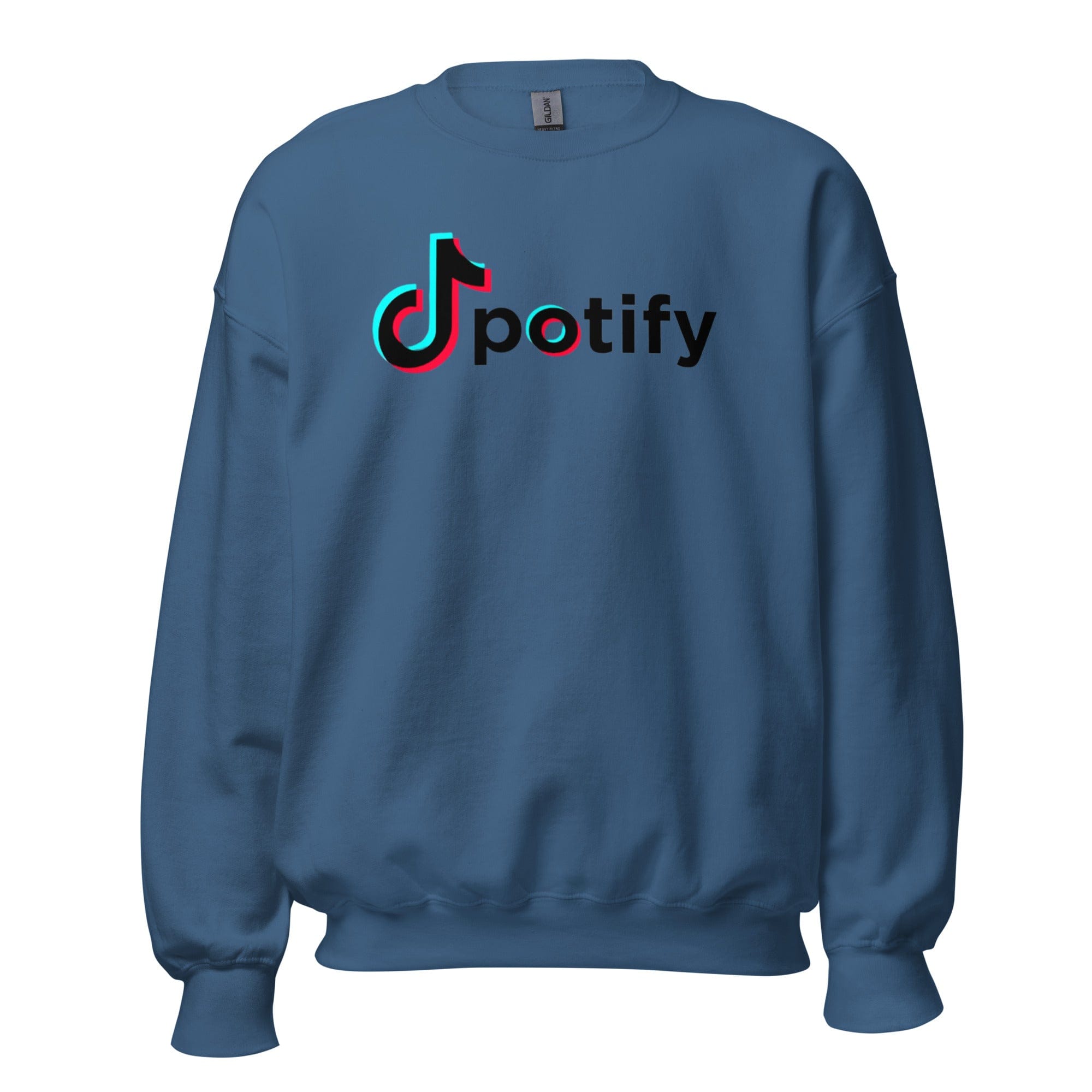 GRAPHIC T-SHIRTS Indigo Blue / S Unisex Crew Neck Sweatshirt - Spotify