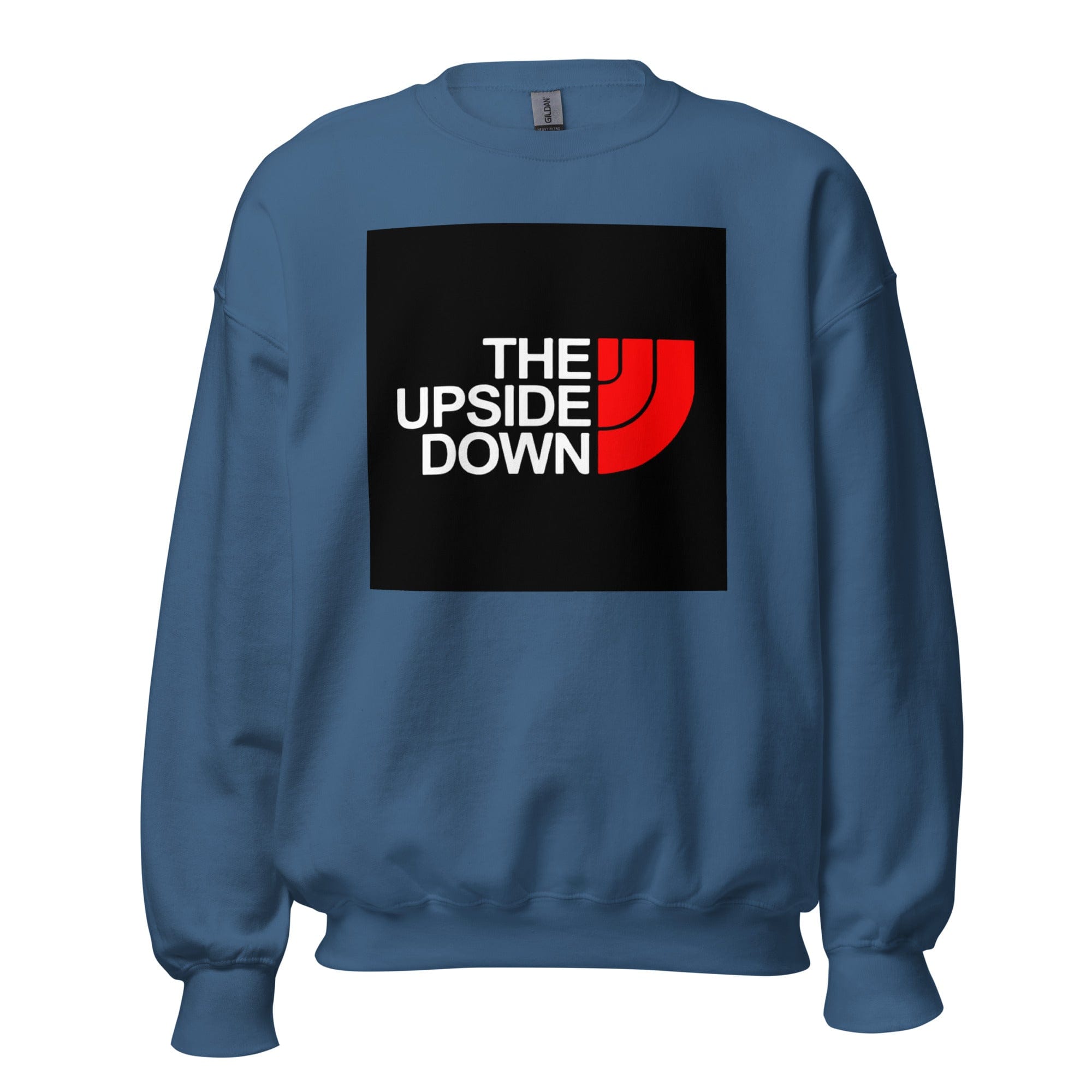 GRAPHIC T-SHIRTS Indigo Blue / S Unisex Crew Neck Sweatshirt - The Upside Down