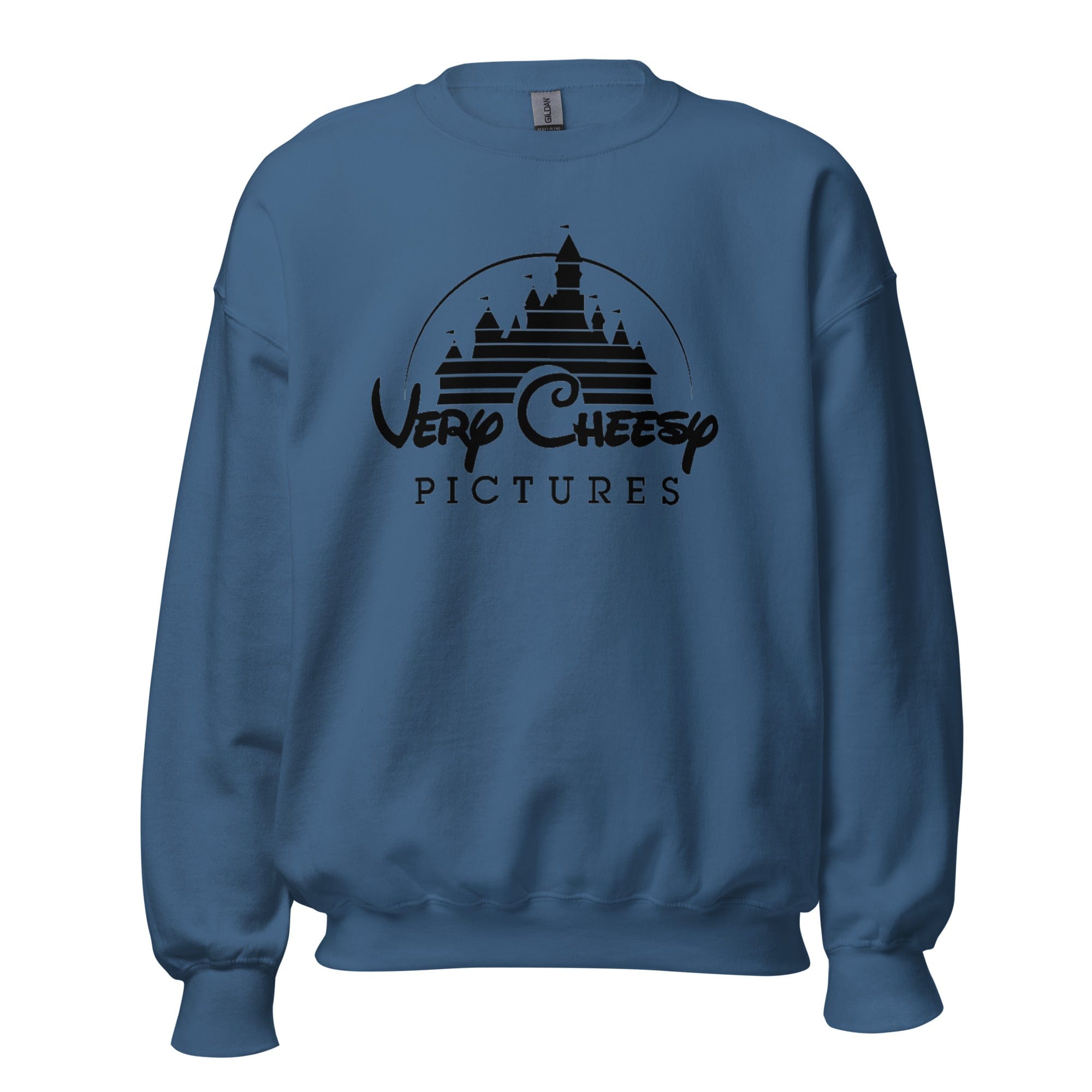 GRAPHIC T-SHIRTS Indigo Blue / S Unisex Crew Neck Sweatshirt - Very Cheesy Pictures