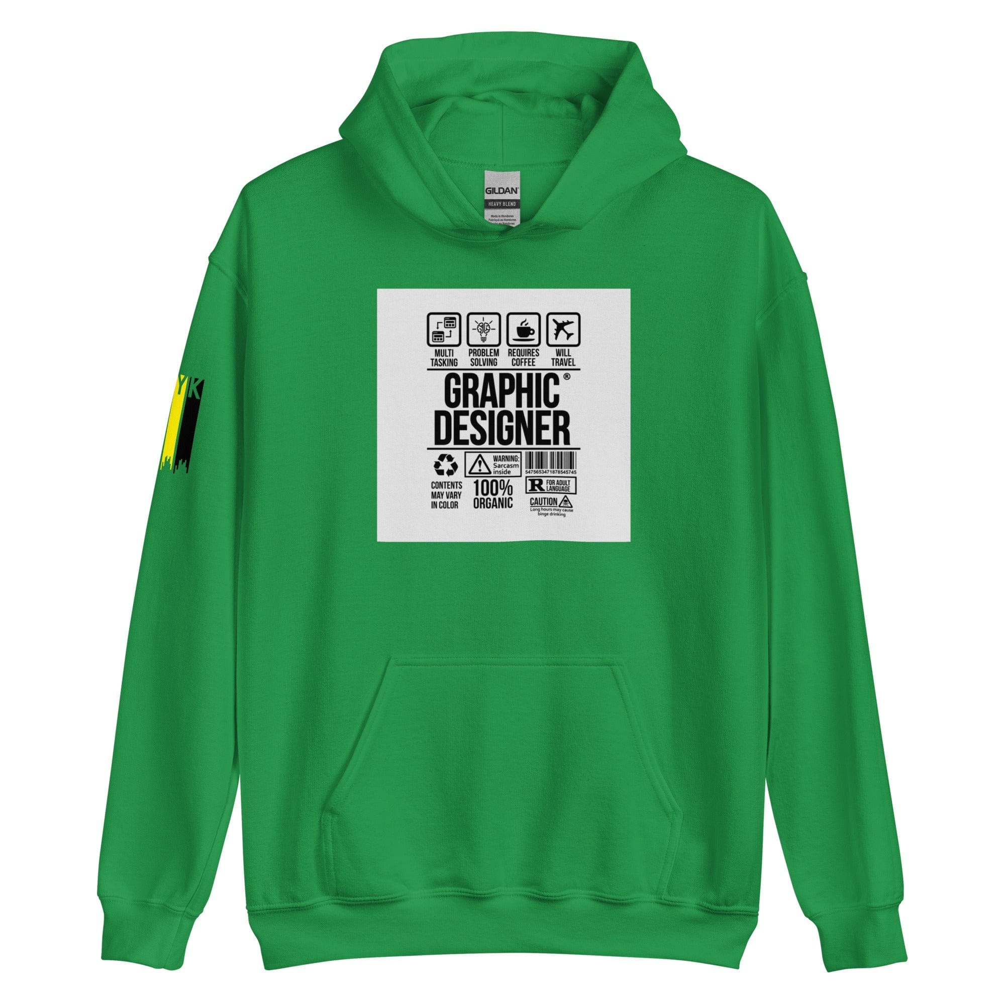 GRAPHIC T-SHIRTS Irish Green / S Unisex Heavy Blend Hoodie - Graphic Designer CMYK