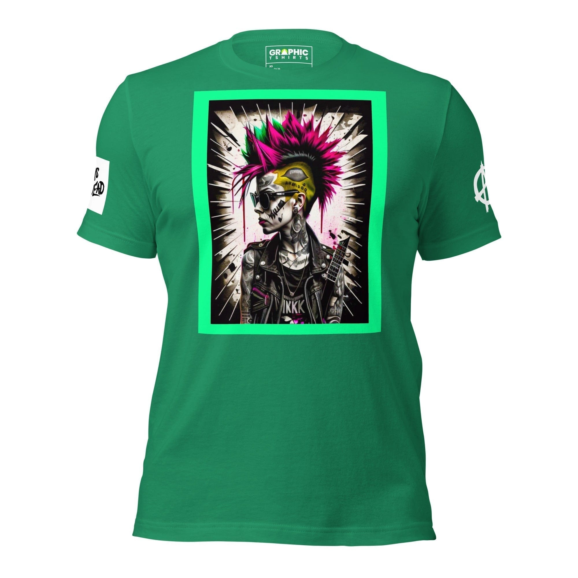 GRAPHIC T-SHIRTS Kelly / XS Unisex Crew Neck T-Shirt - Punk Rock Series Sector 16