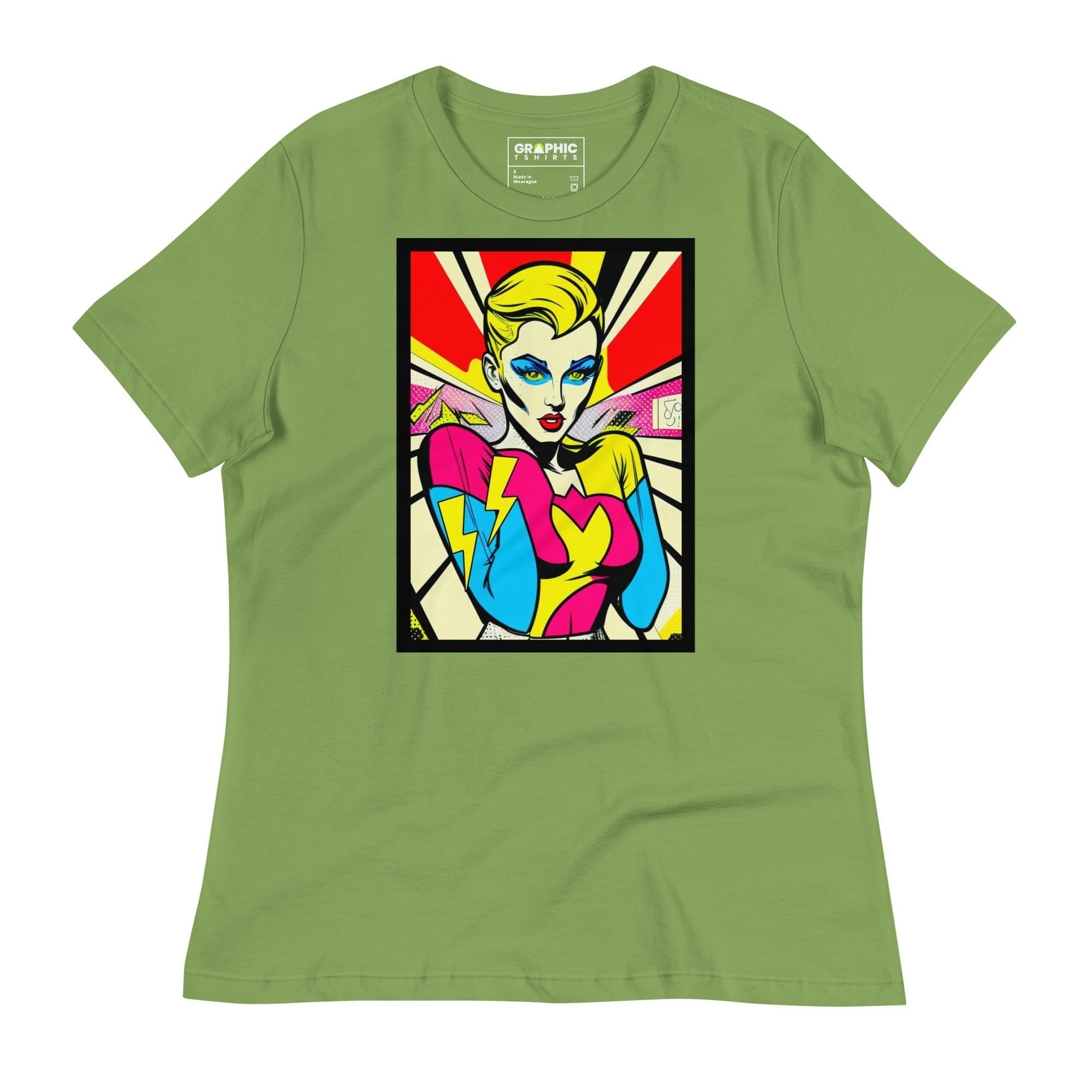 GRAPHIC T-SHIRTS Leaf / S Women's Relaxed T-Shirt - Bionic Blonde