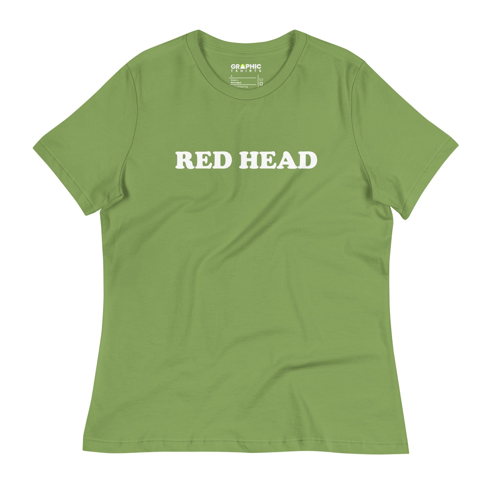 GRAPHIC T-SHIRTS Leaf / S Women's Relaxed T-Shirt - Red Head