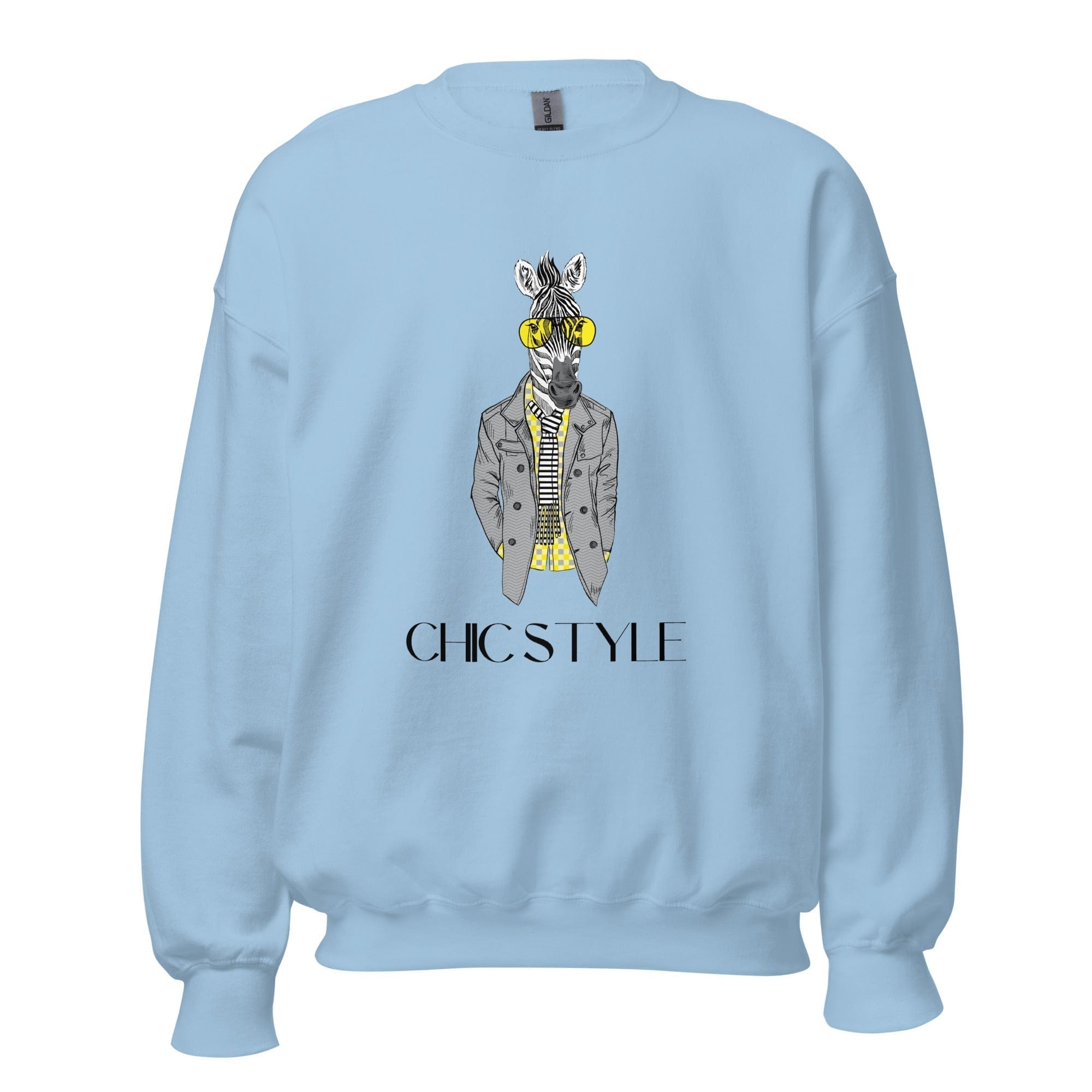 GRAPHIC T-SHIRTS Light Blue / S Unisex Crew Neck Sweatshirt - Chic Style