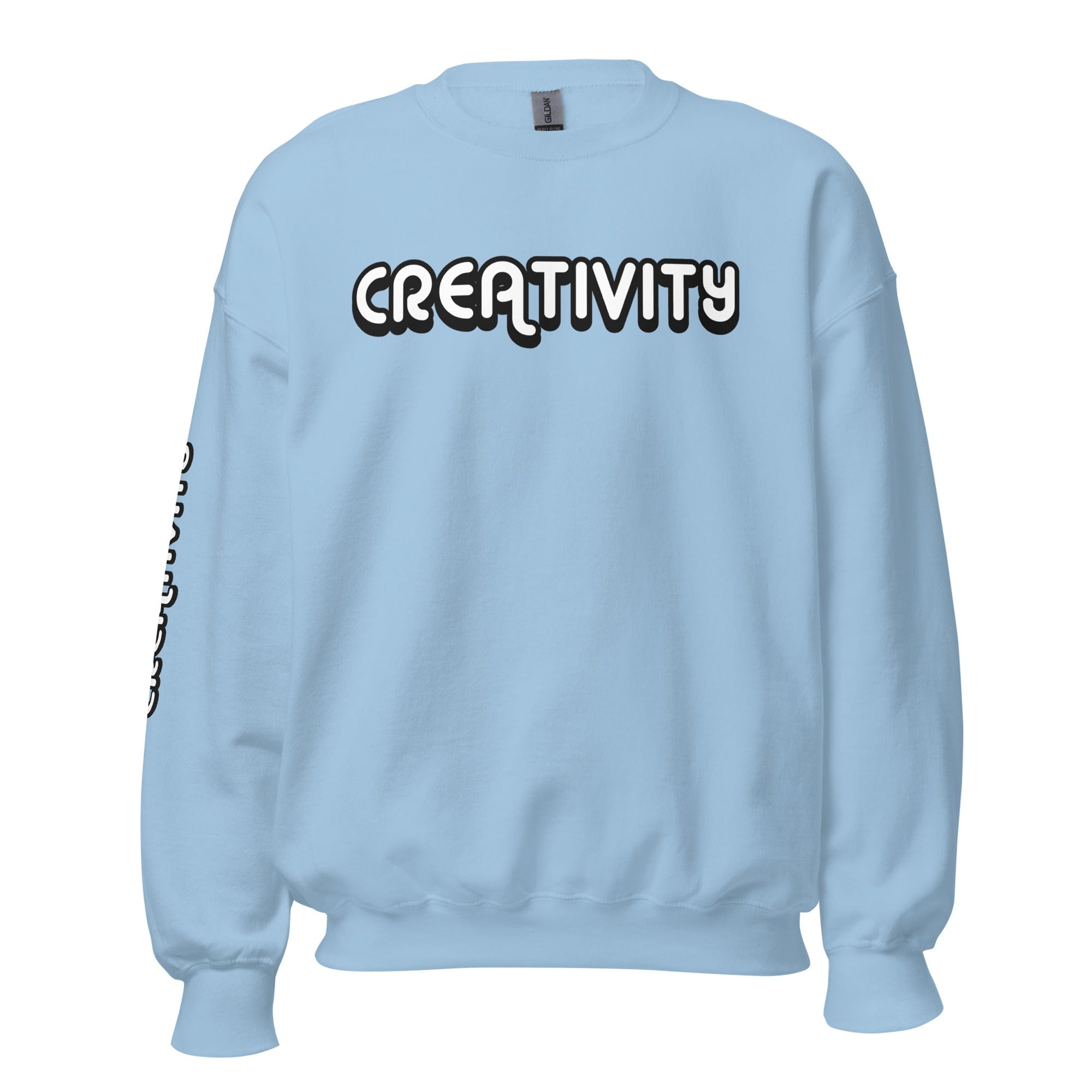 GRAPHIC T-SHIRTS Light Blue / S Unisex Crew Neck Sweatshirt - Creativity