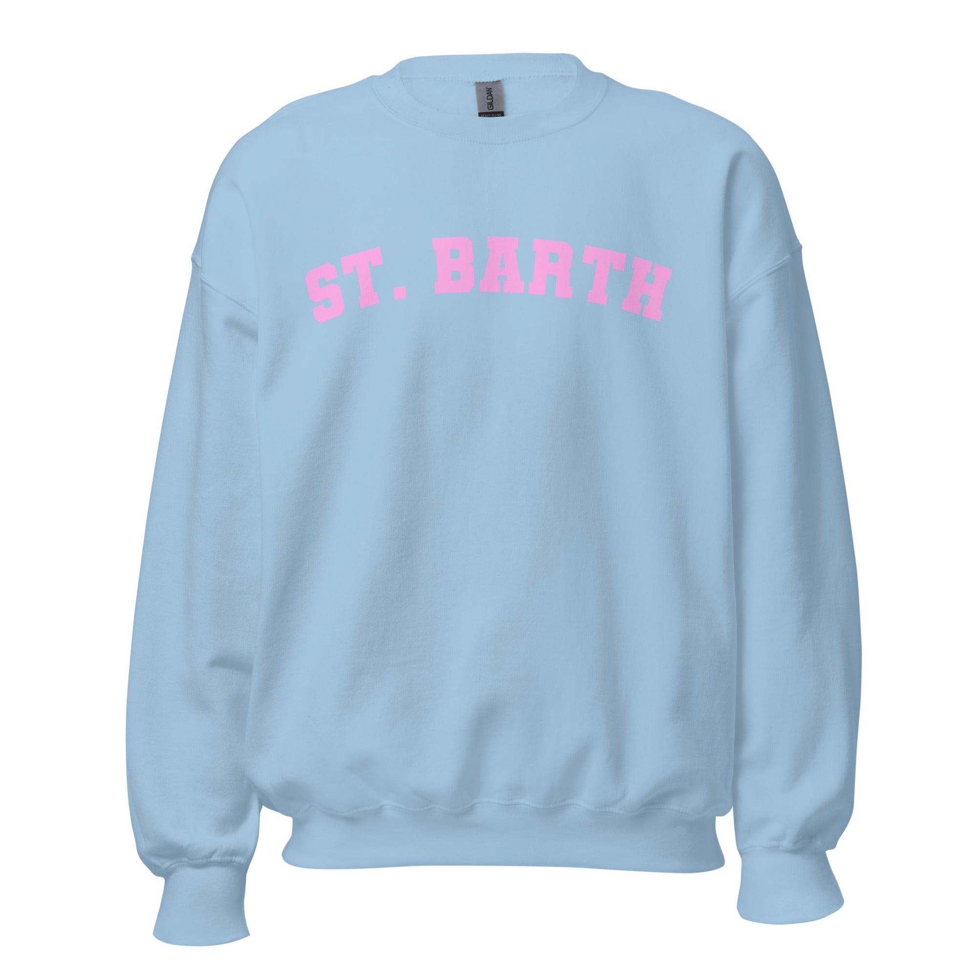 GRAPHIC T-SHIRTS Light Blue / S Unisex Crew Neck Sweatshirt - St. Barth