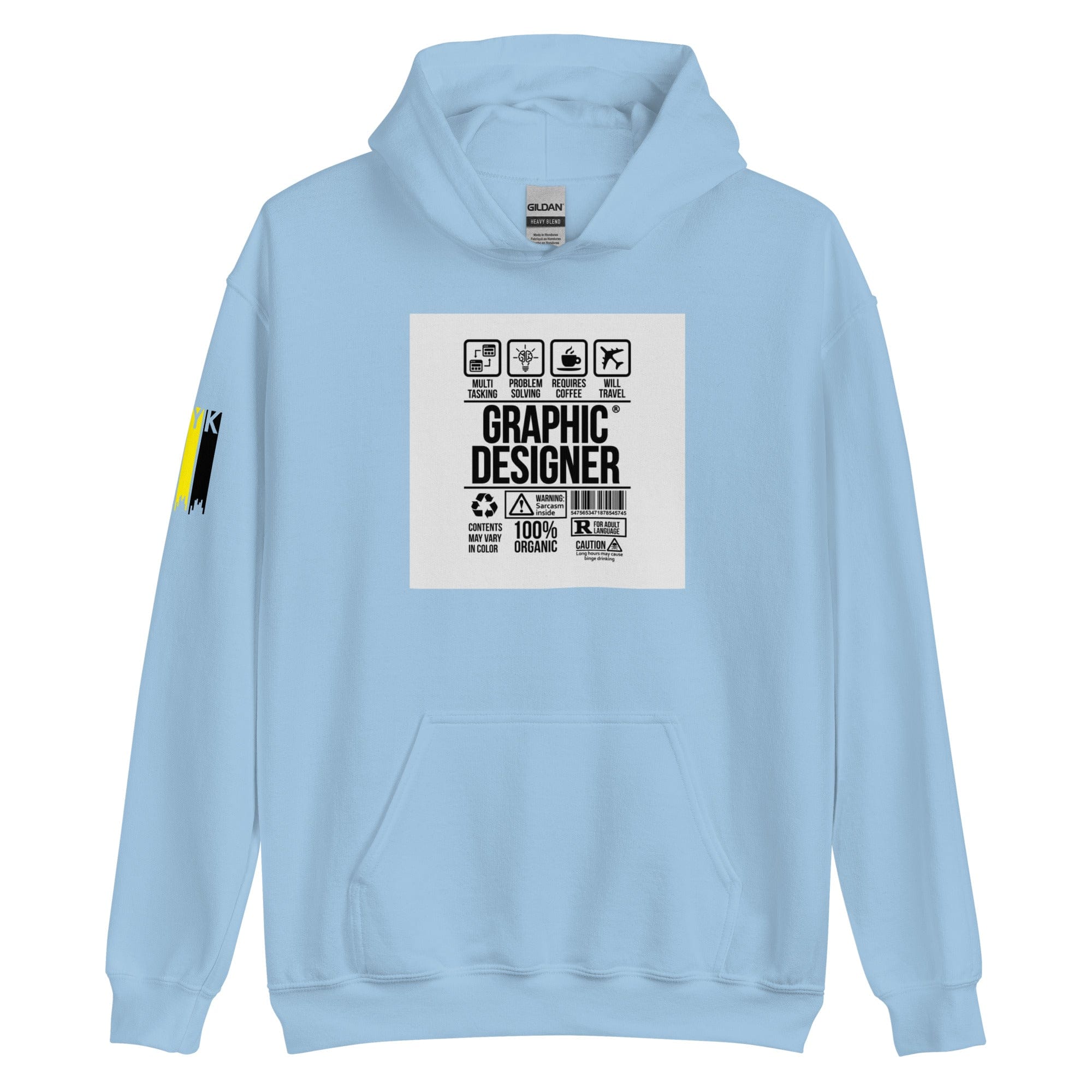 GRAPHIC T-SHIRTS Light Blue / S Unisex Heavy Blend Hoodie - Graphic Designer CMYK