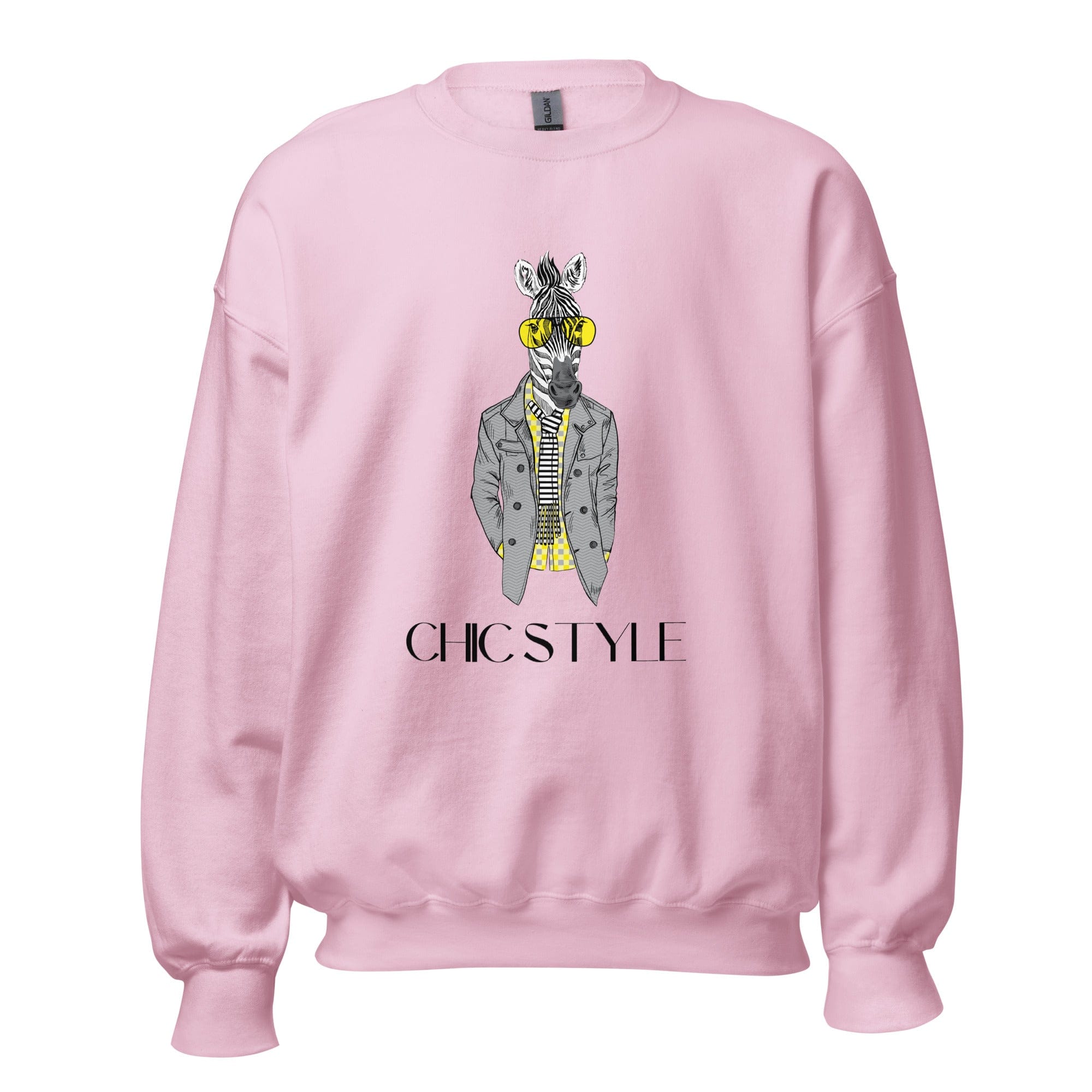 GRAPHIC T-SHIRTS Light Pink / S Unisex Crew Neck Sweatshirt - Chic Style