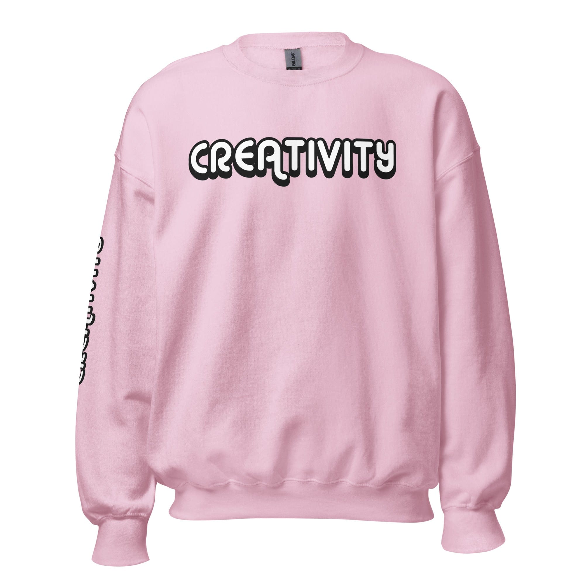 GRAPHIC T-SHIRTS Light Pink / S Unisex Crew Neck Sweatshirt - Creativity