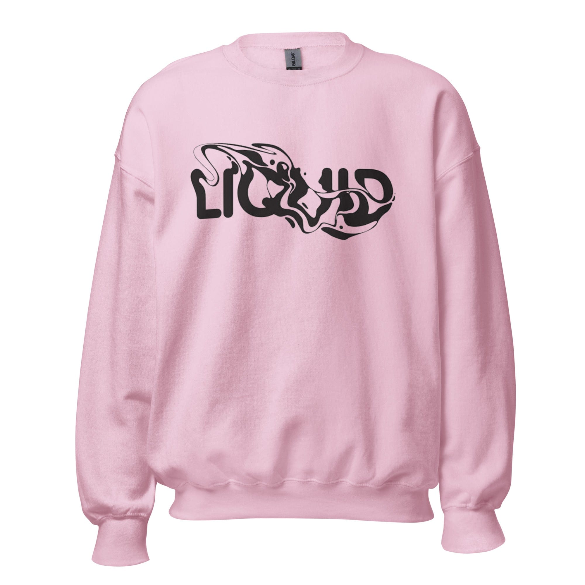 GRAPHIC T-SHIRTS Light Pink / S Unisex Crew Neck Sweatshirt - Liquid