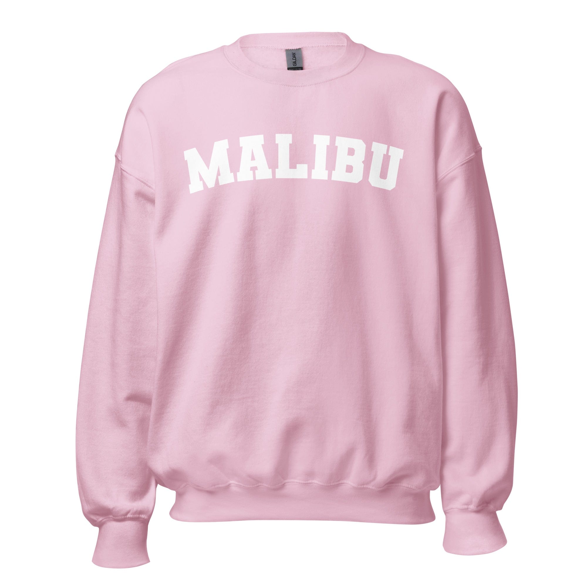 GRAPHIC T-SHIRTS Light Pink / S Unisex Crew Neck Sweatshirt - Malibu