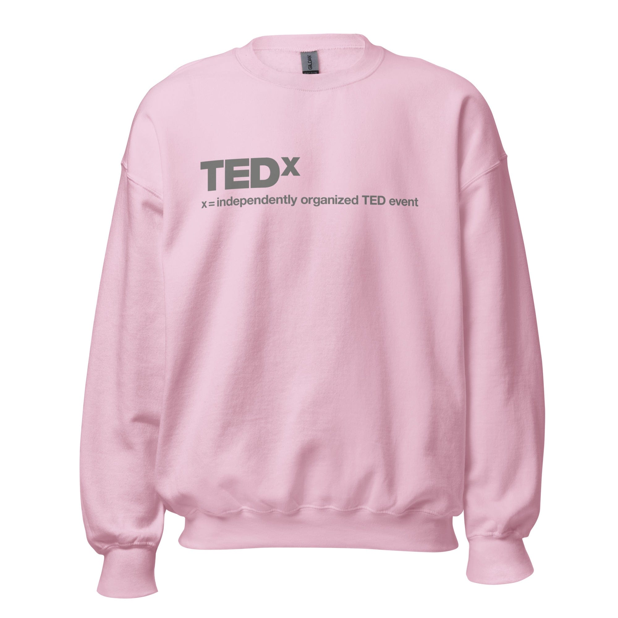 GRAPHIC T-SHIRTS Light Pink / S Unisex Crew Neck Sweatshirt - TEDx X = Independently Organized TED Event