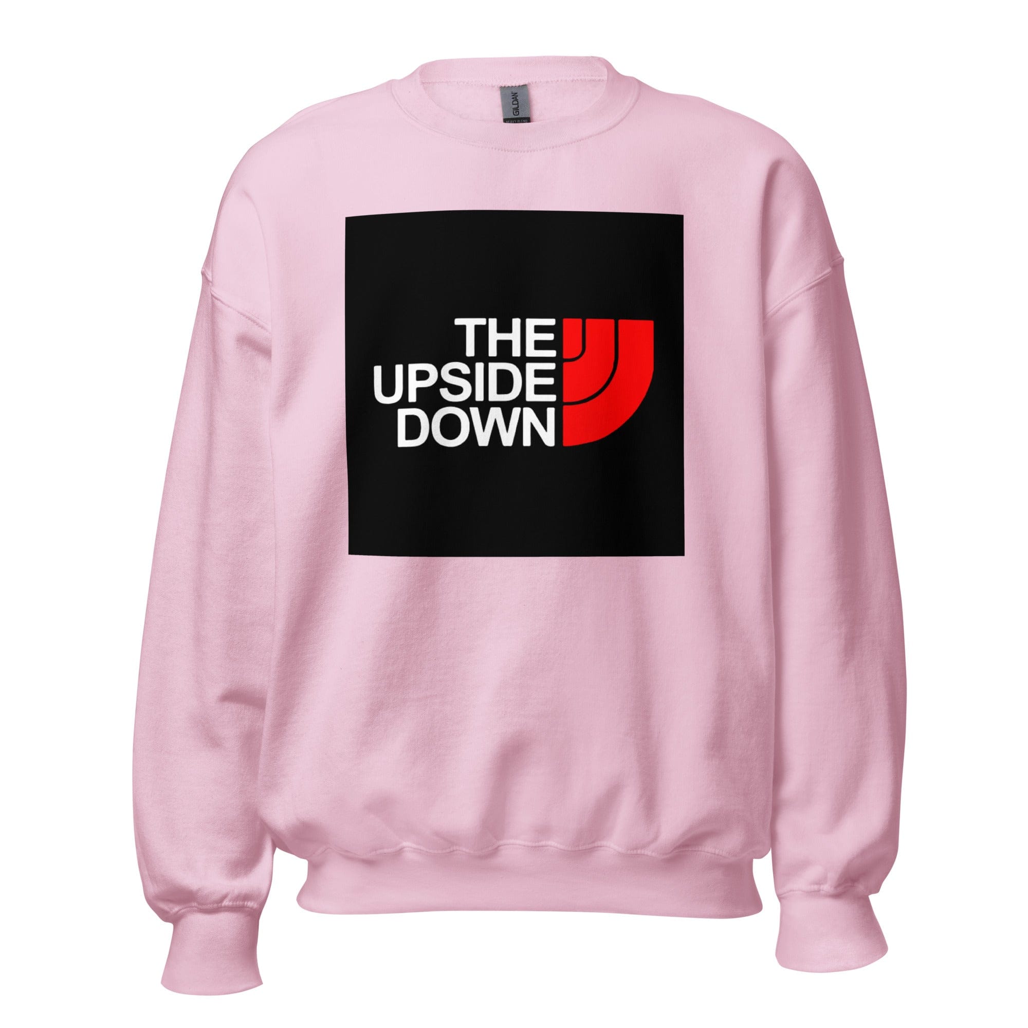 GRAPHIC T-SHIRTS Light Pink / S Unisex Crew Neck Sweatshirt - The Upside Down