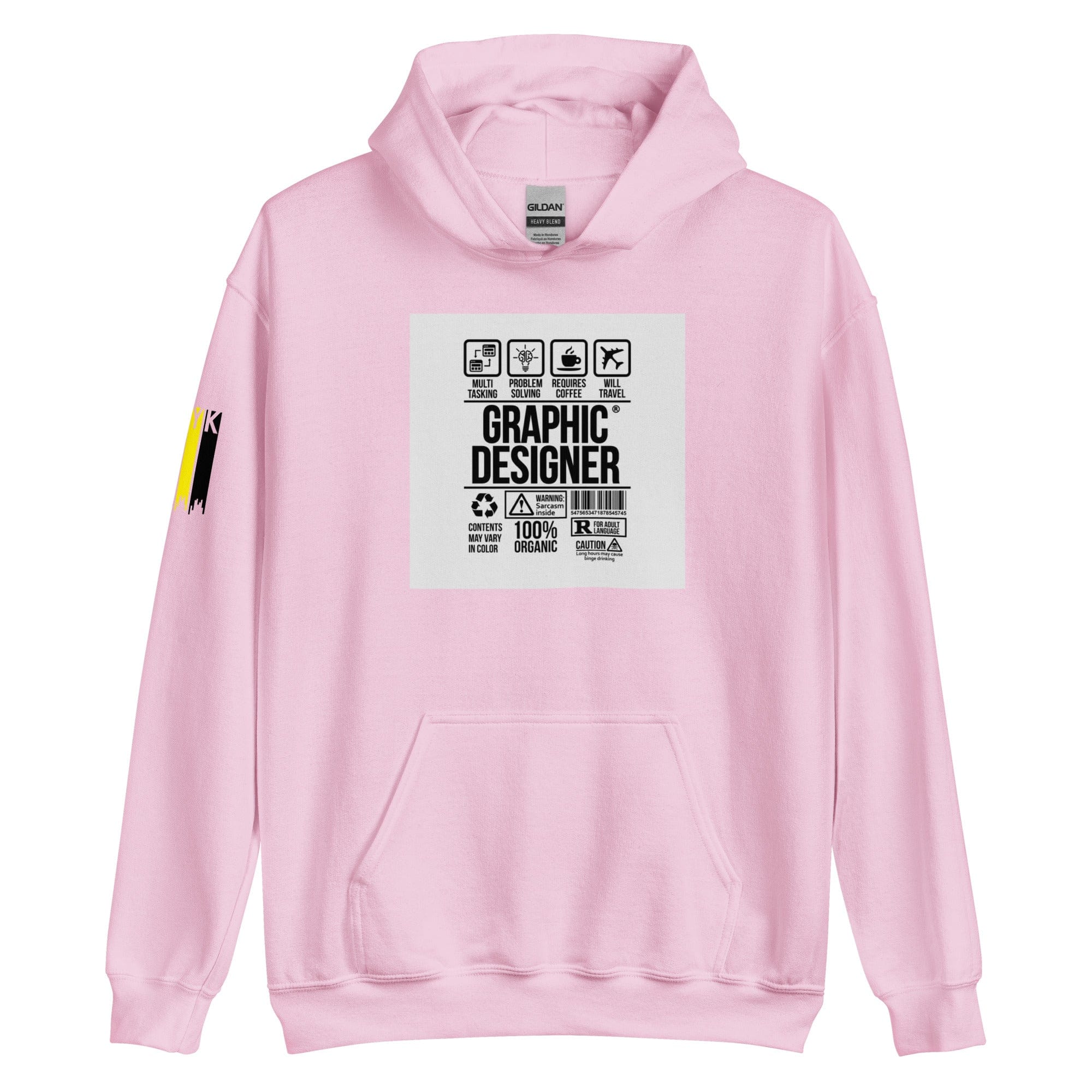 GRAPHIC T-SHIRTS Light Pink / S Unisex Heavy Blend Hoodie - Graphic Designer CMYK