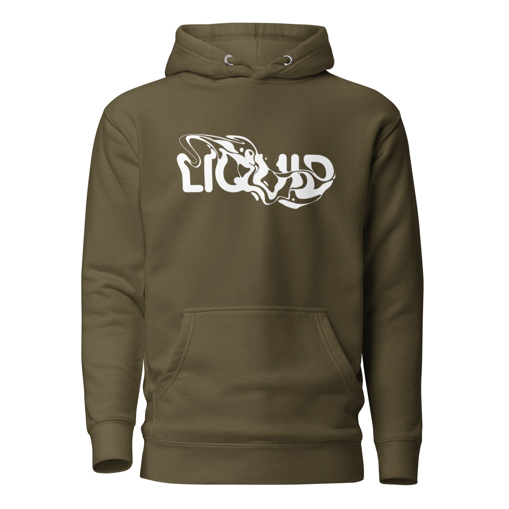 GRAPHIC T-SHIRTS Military Green / S Unisex Premium Hoodie - Liquid