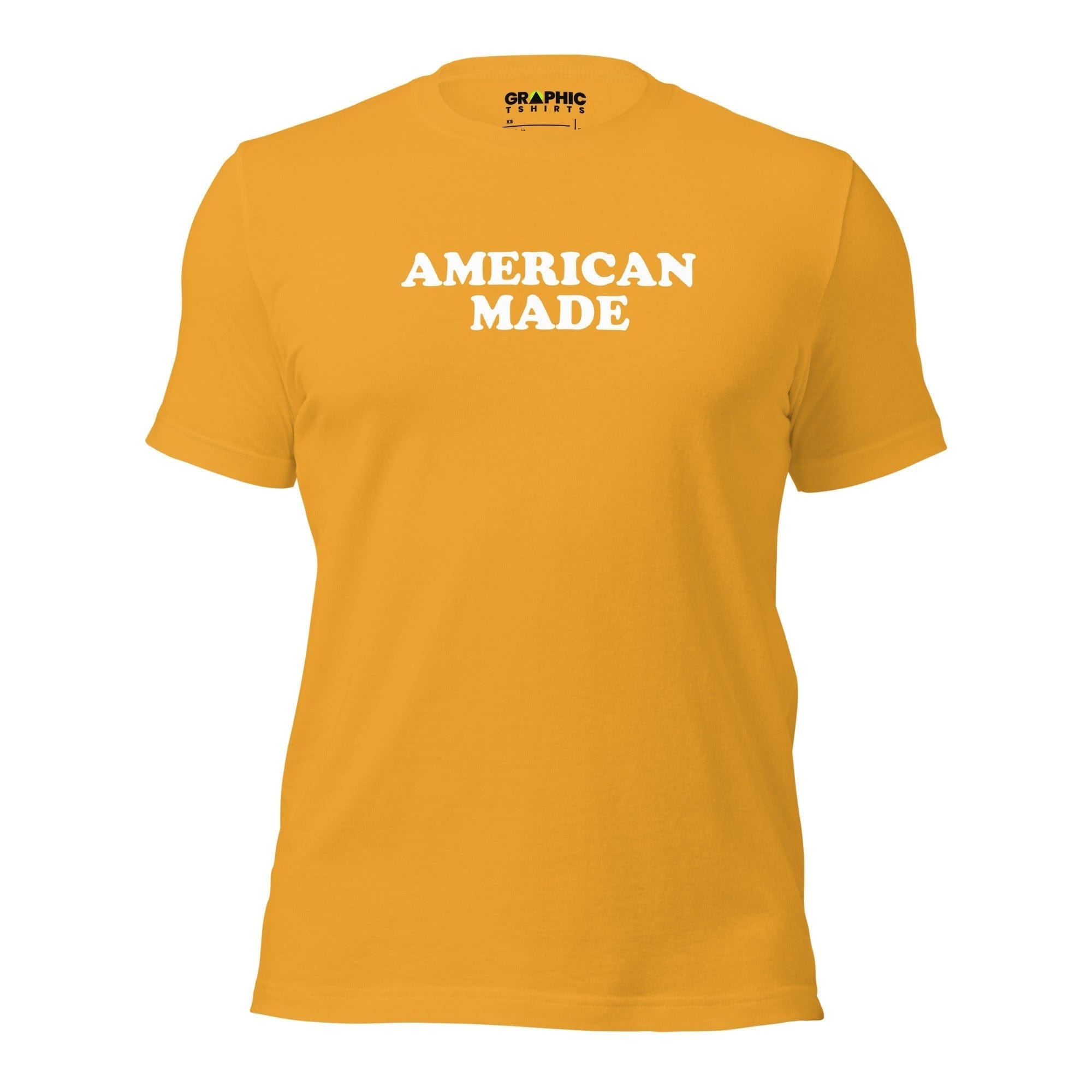 GRAPHIC T-SHIRTS Mustard / XS Men's Crew Neck T-Shirt - American Made