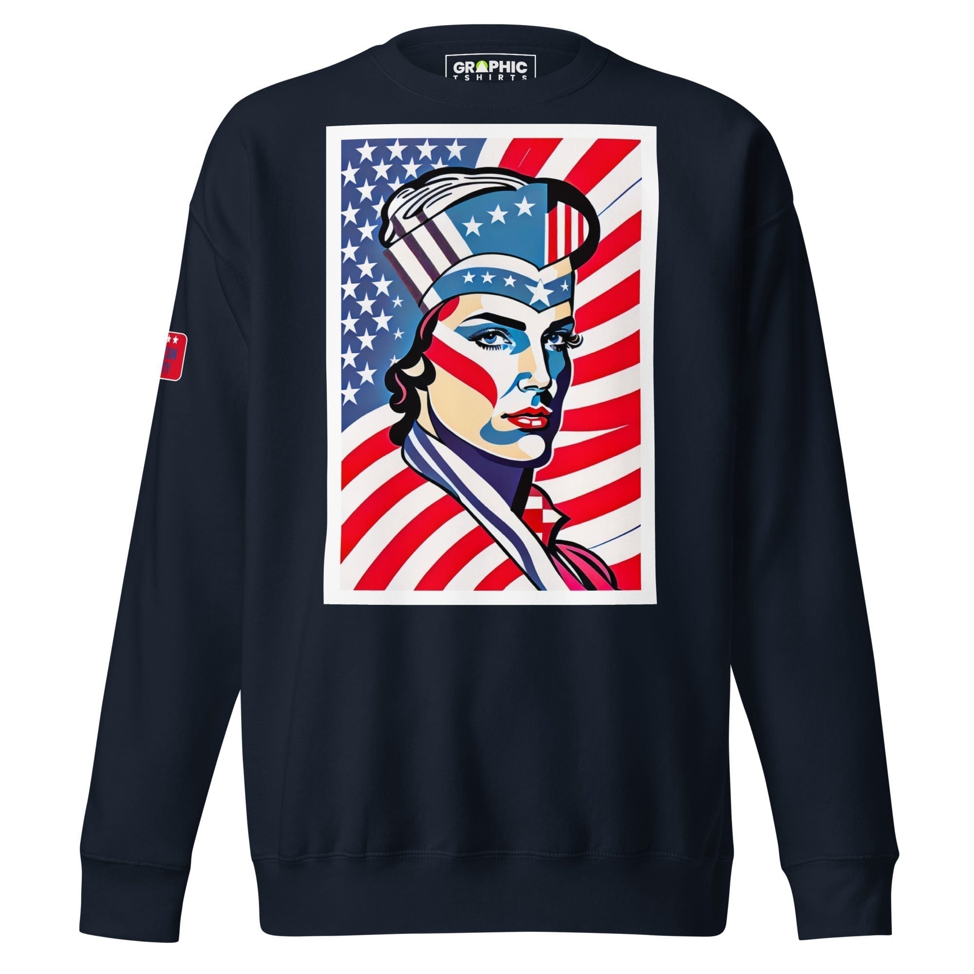 GRAPHIC T-SHIRTS Navy Blazer / S Unisex Premium Sweatshirt - American Liberty Series v.2