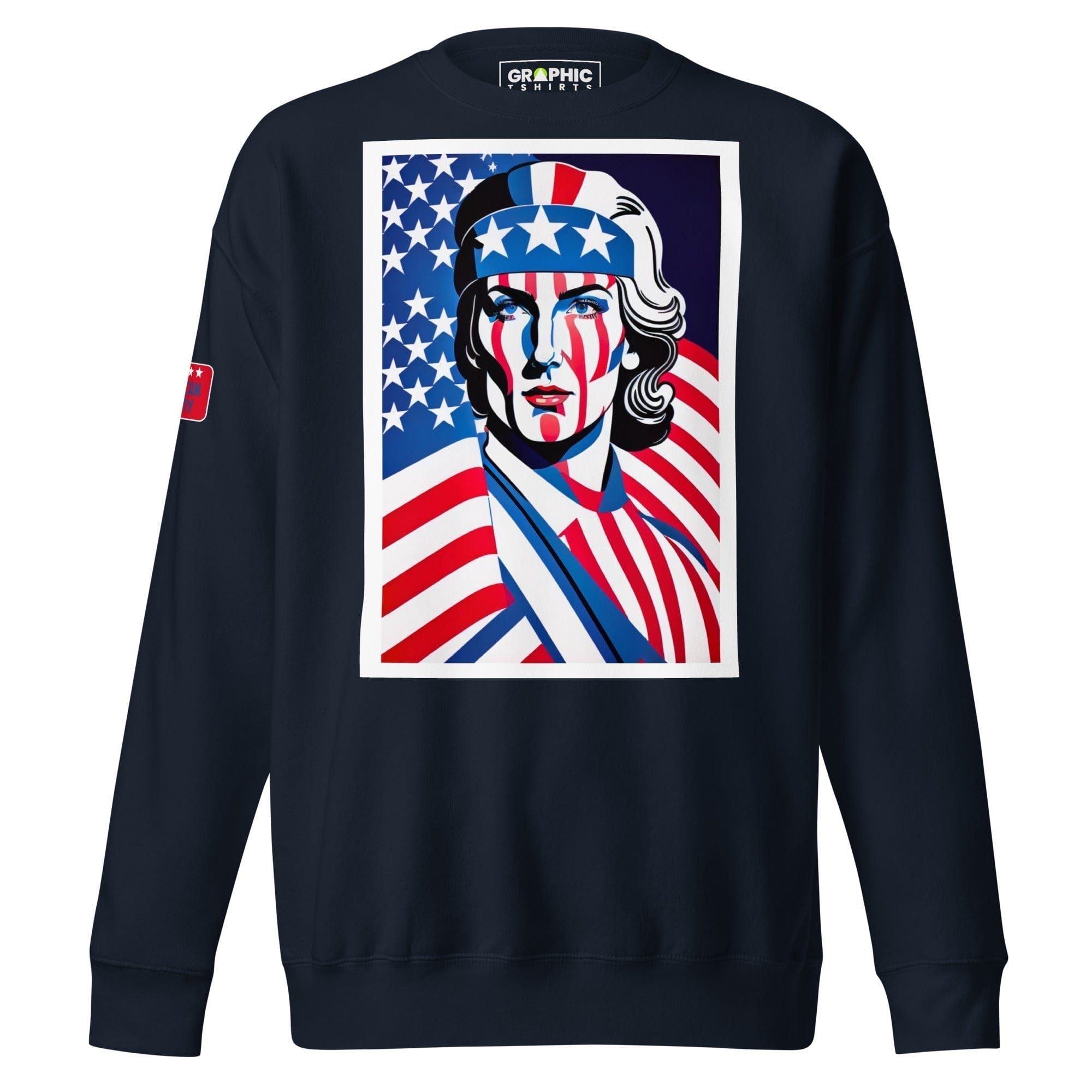 GRAPHIC T-SHIRTS Navy Blazer / S Unisex Premium Sweatshirt - American Liberty Series v.24