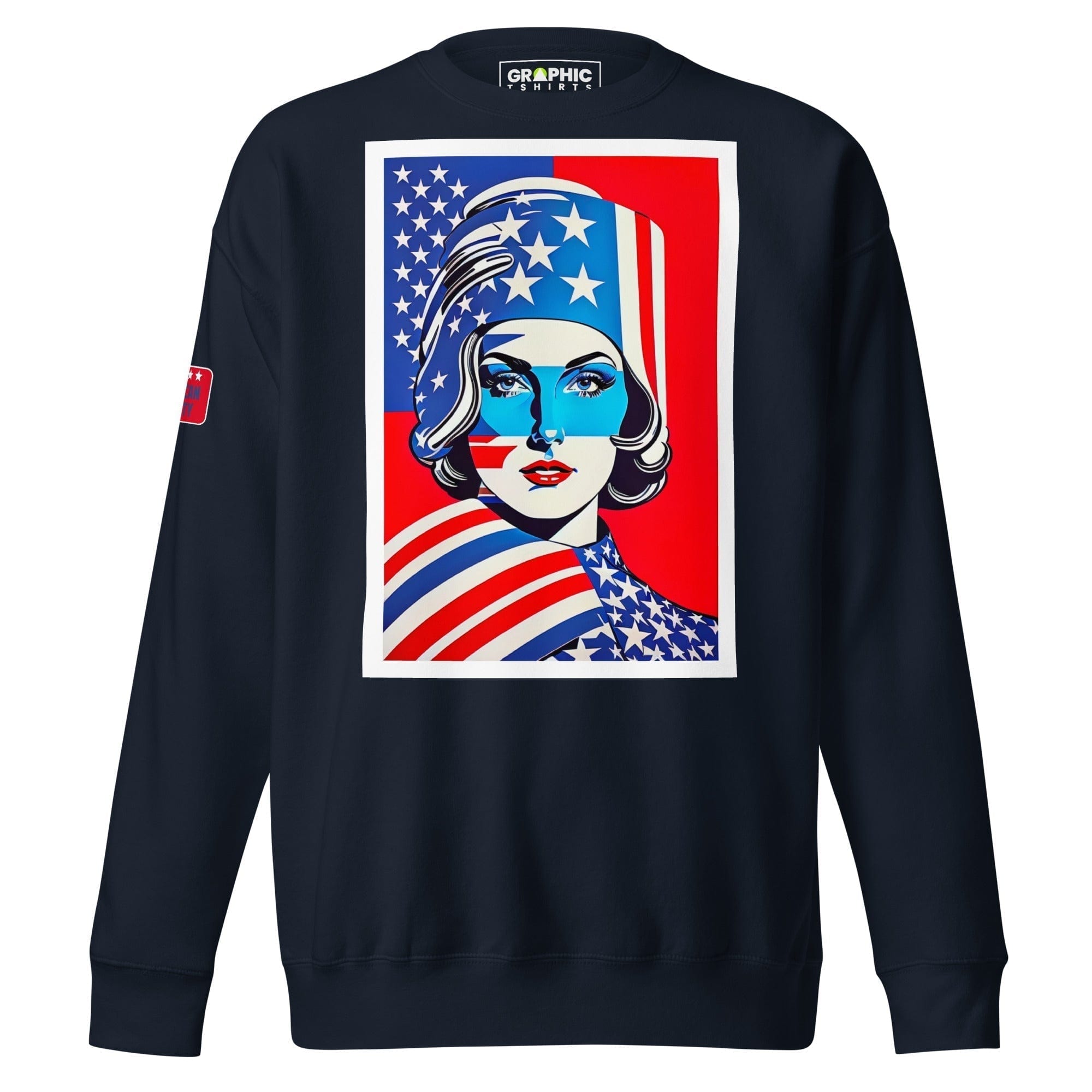 GRAPHIC T-SHIRTS Navy Blazer / S Unisex Premium Sweatshirt - American Liberty Series v.5