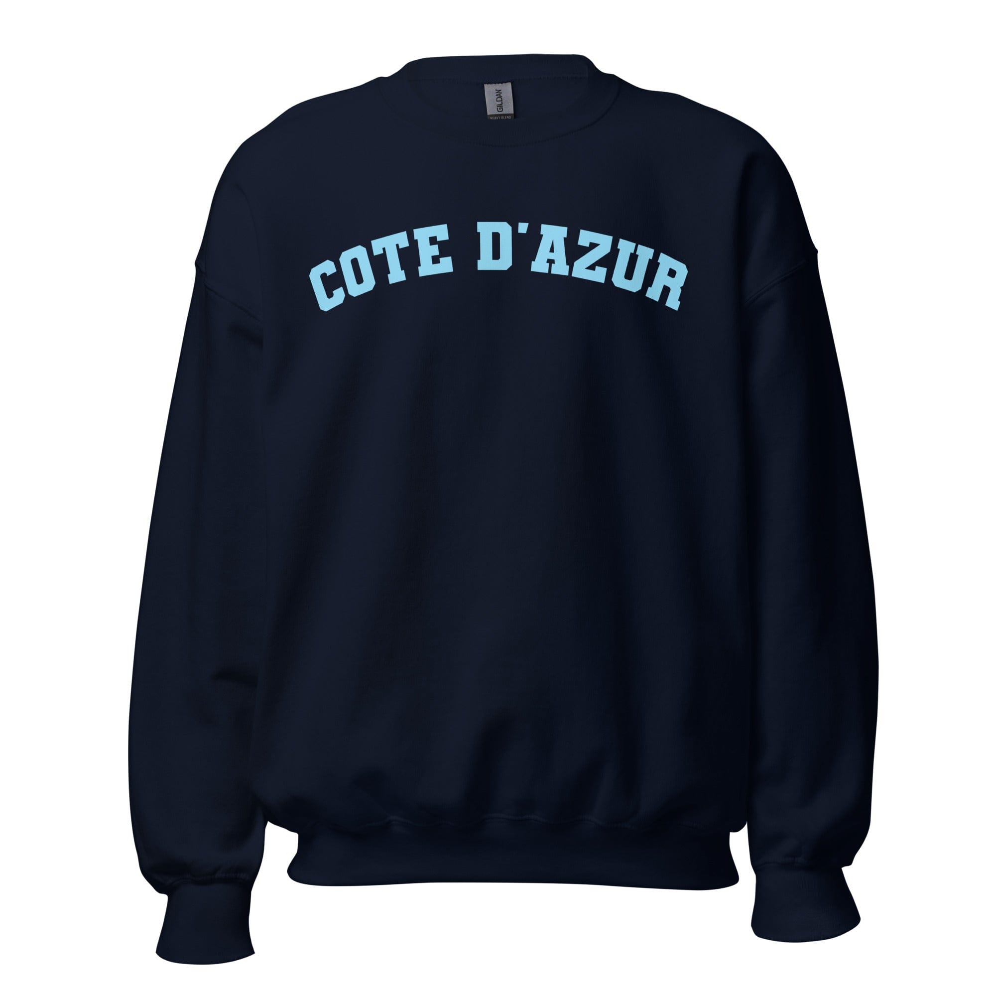 GRAPHIC T-SHIRTS Navy / S Unisex Crew Neck Sweatshirt - Cote D'Azur