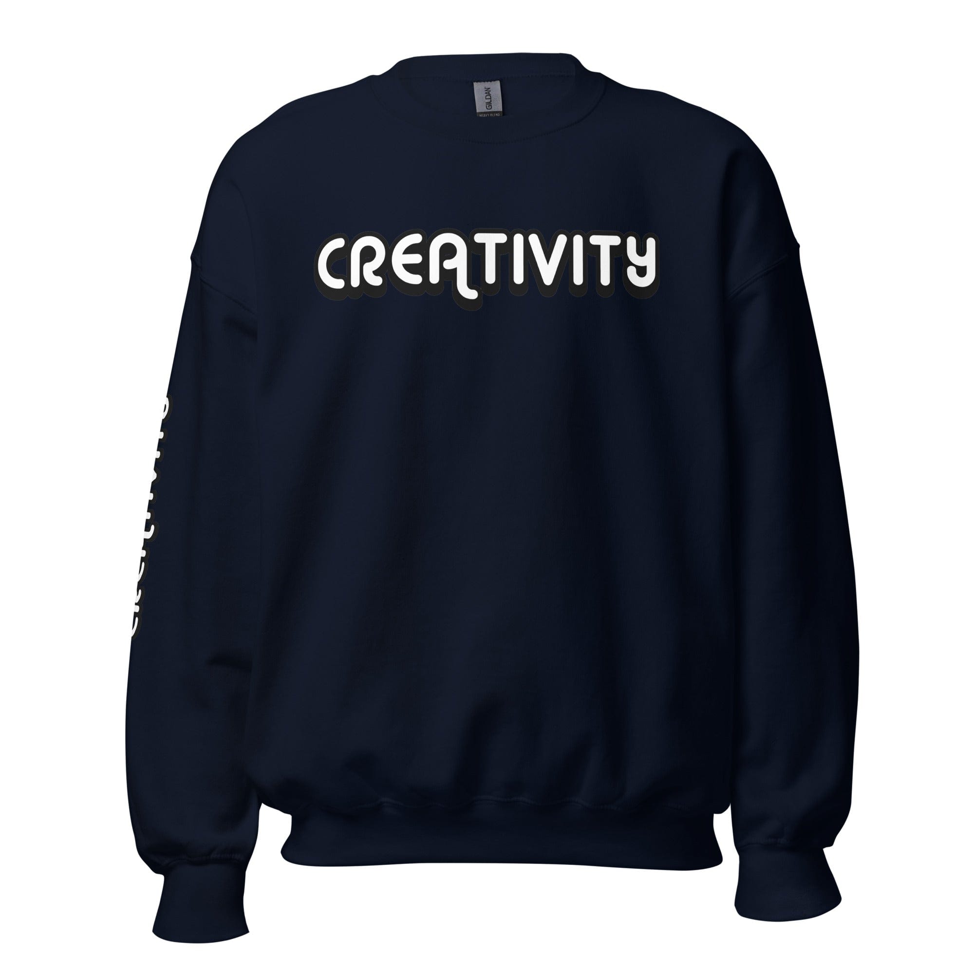 GRAPHIC T-SHIRTS Navy / S Unisex Crew Neck Sweatshirt - Creativity