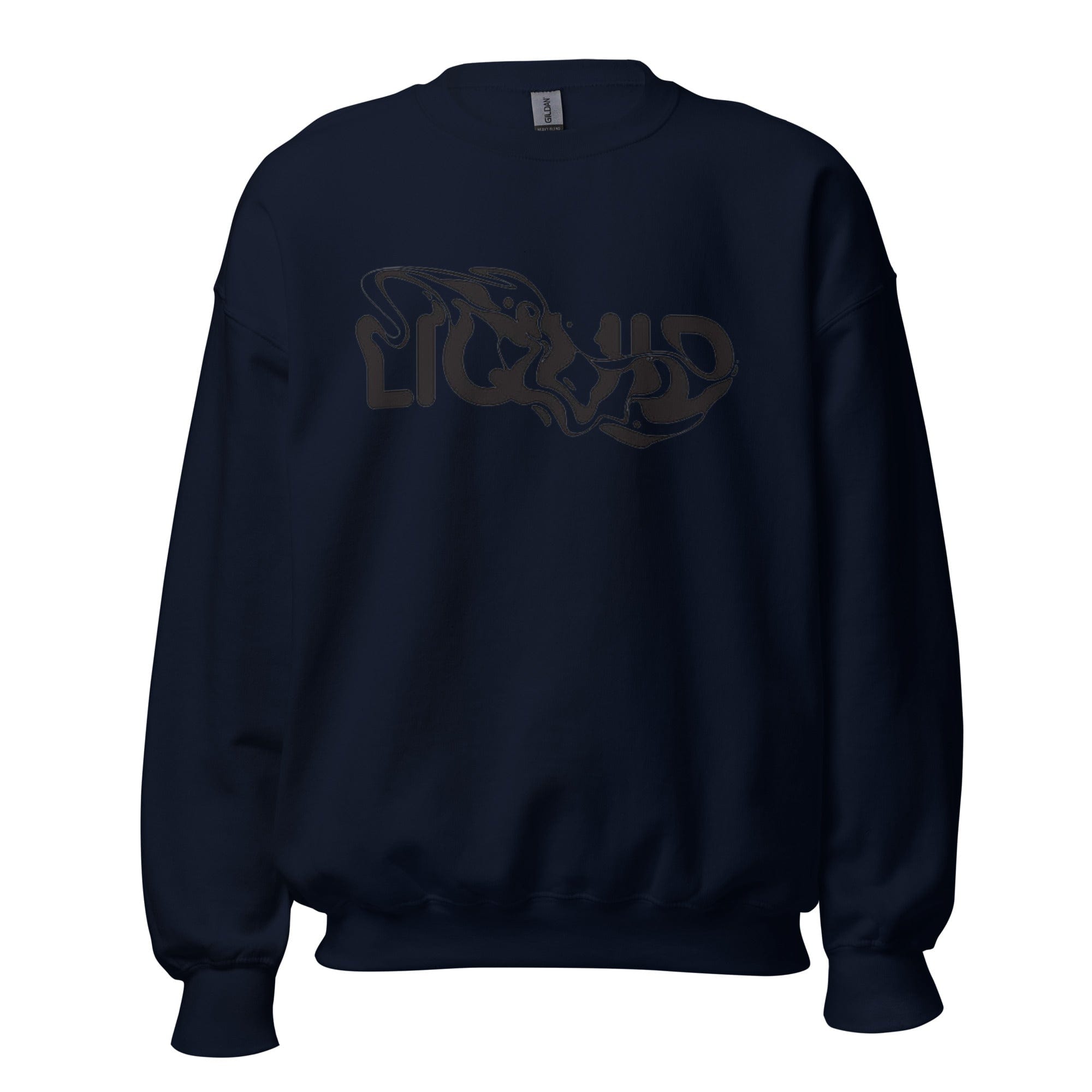 GRAPHIC T-SHIRTS Navy / S Unisex Crew Neck Sweatshirt - Liquid