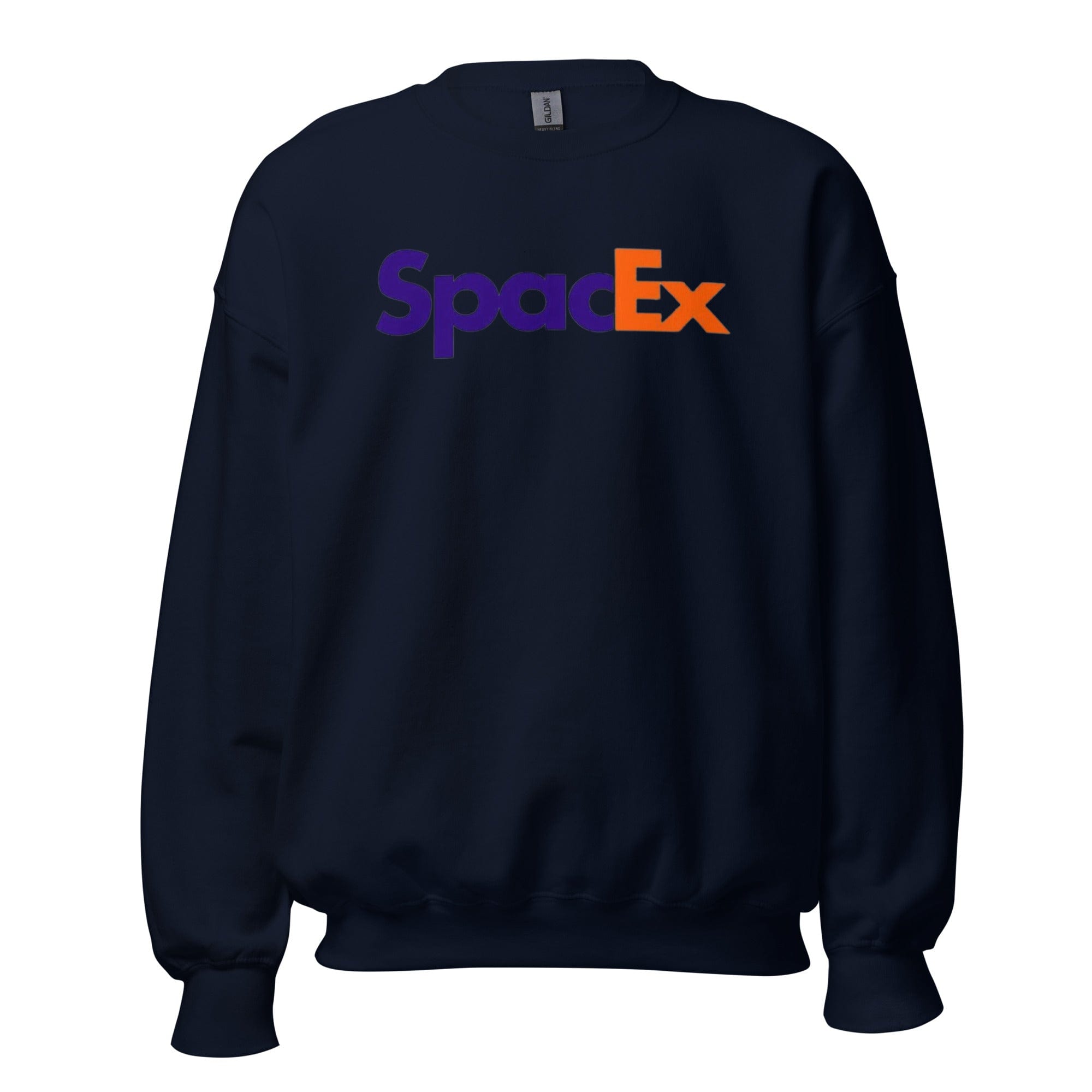 GRAPHIC T-SHIRTS Navy / S Unisex Crew Neck Sweatshirt - SpaceX