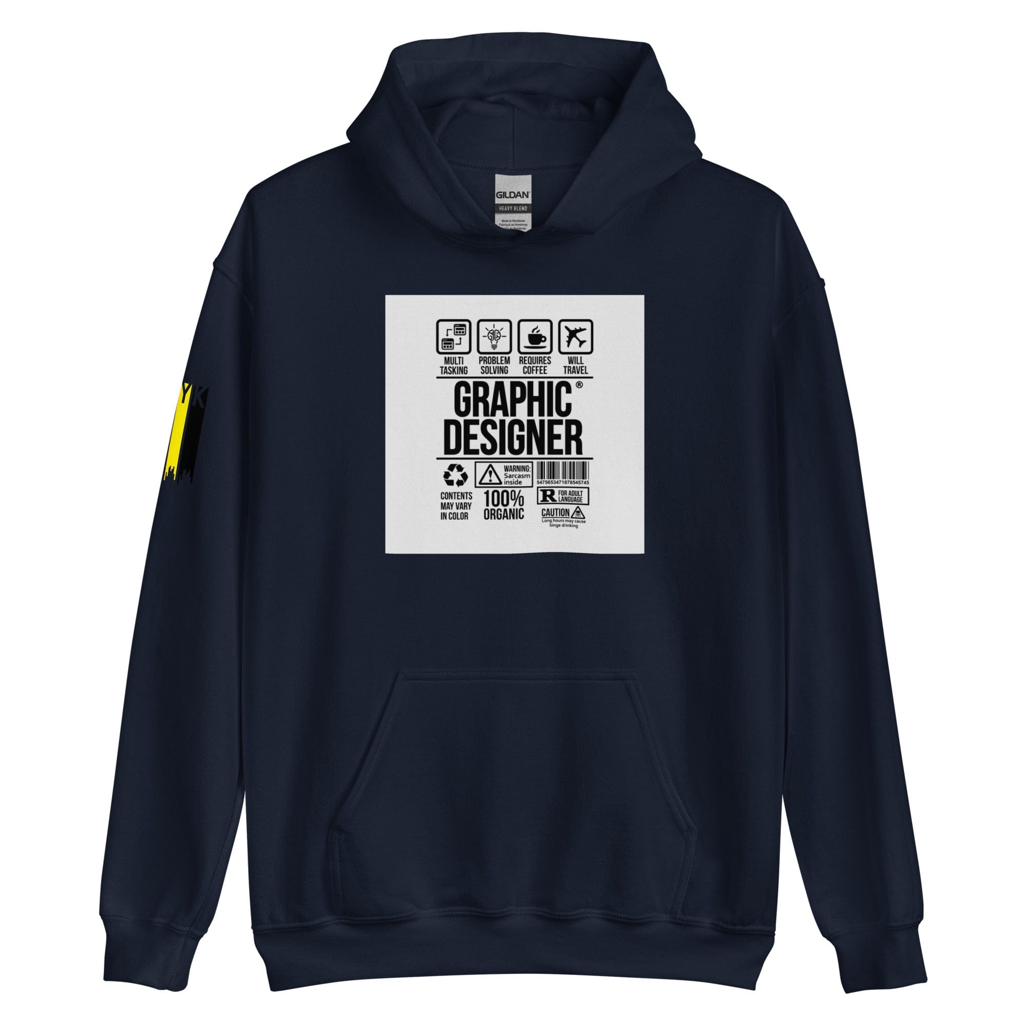 GRAPHIC T-SHIRTS Navy / S Unisex Heavy Blend Hoodie - Graphic Designer CMYK