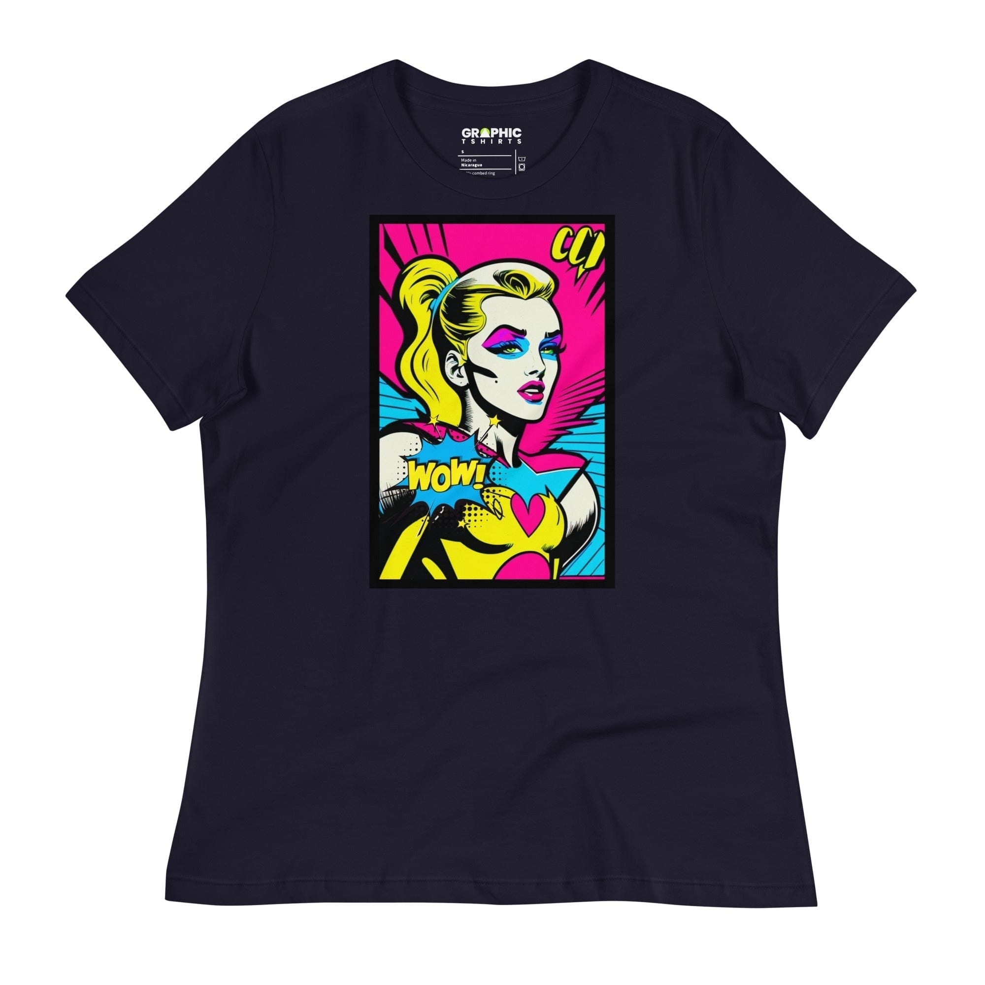 GRAPHIC T-SHIRTS Navy / S Women's Relaxed T-Shirt - Bionic Blonde