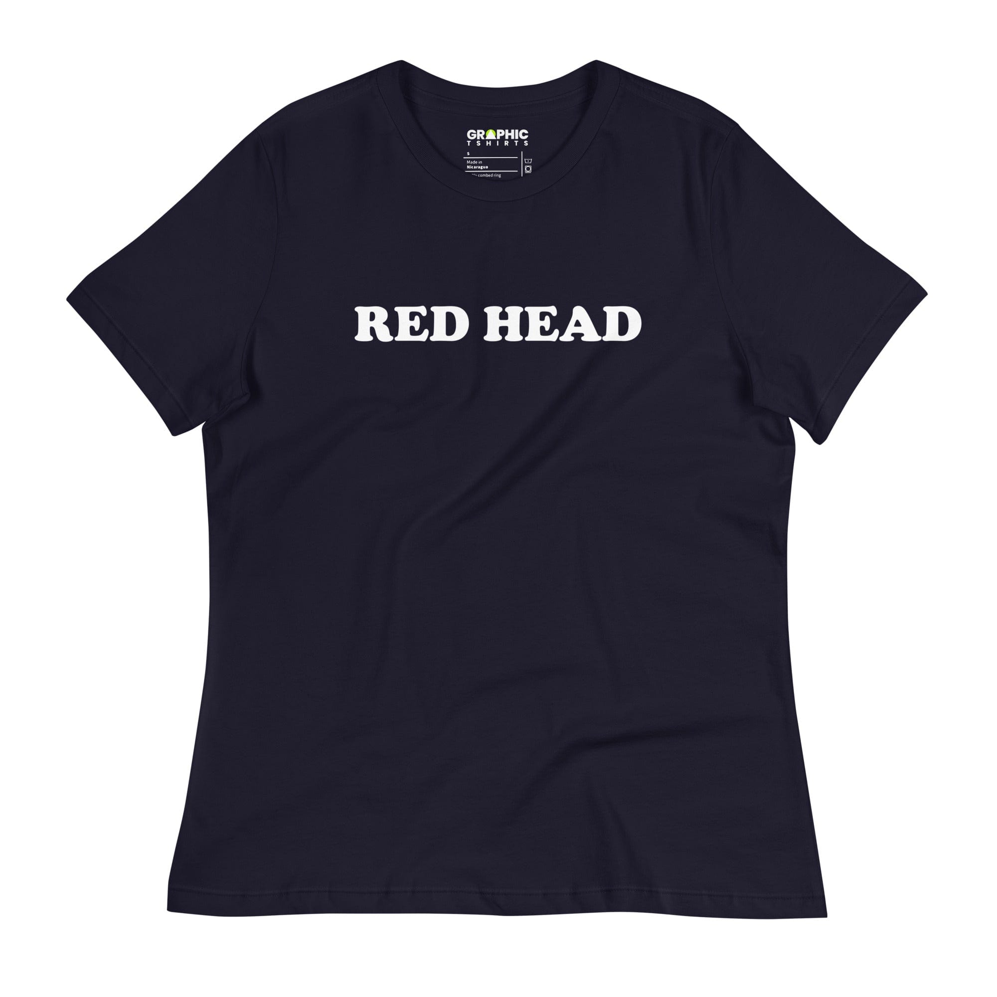 GRAPHIC T-SHIRTS Navy / S Women's Relaxed T-Shirt - Red Head