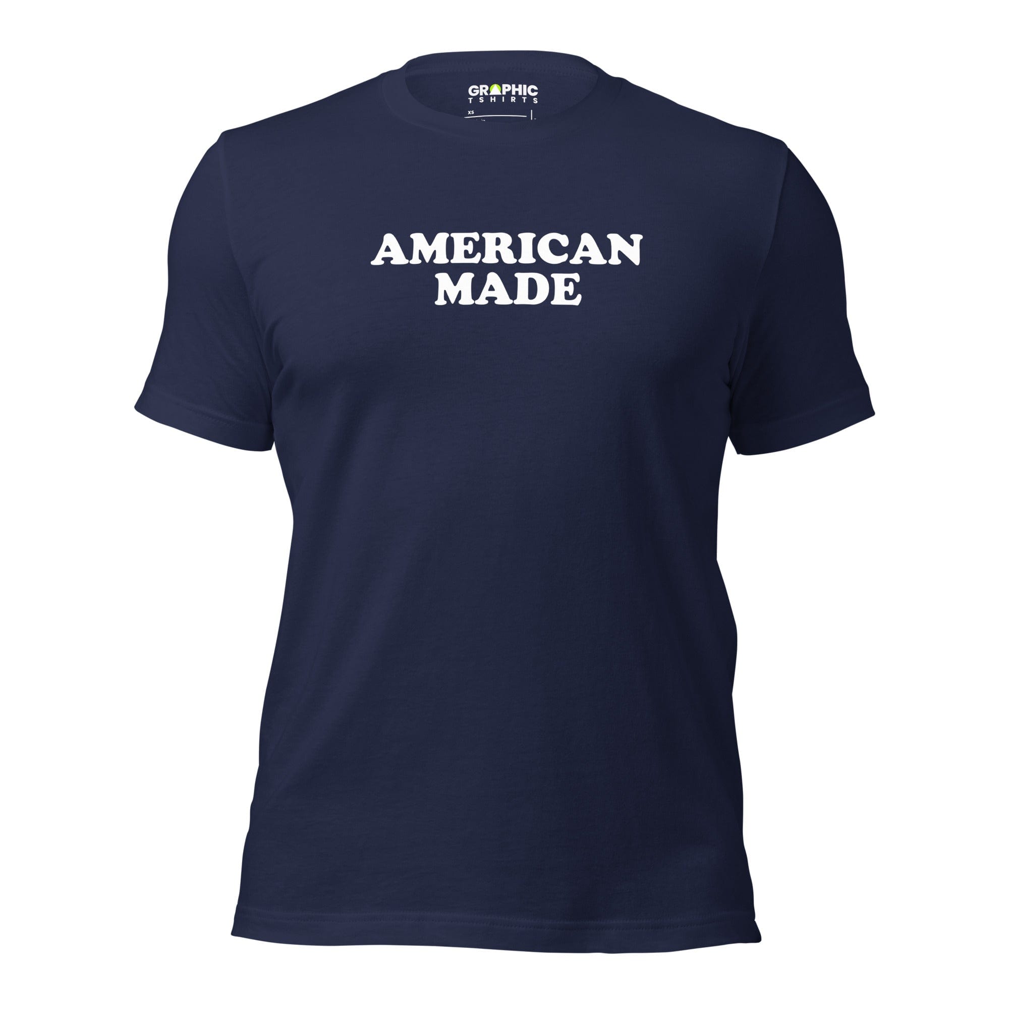 GRAPHIC T-SHIRTS Navy / XS Men's Crew Neck T-Shirt - American Made