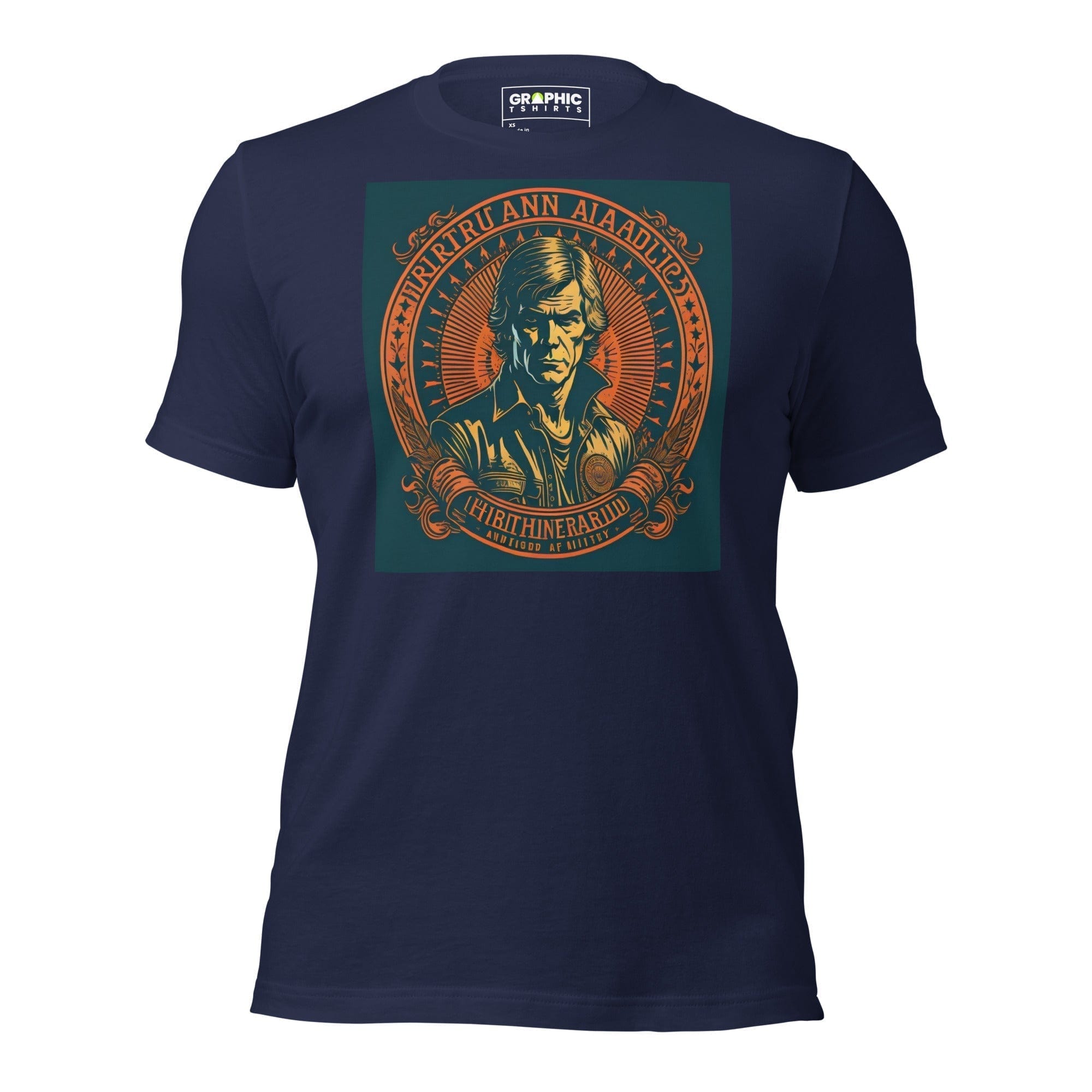 GRAPHIC T-SHIRTS Navy / XS Unisex Crew Neck T-Shirt - American Vagabond Series v.8