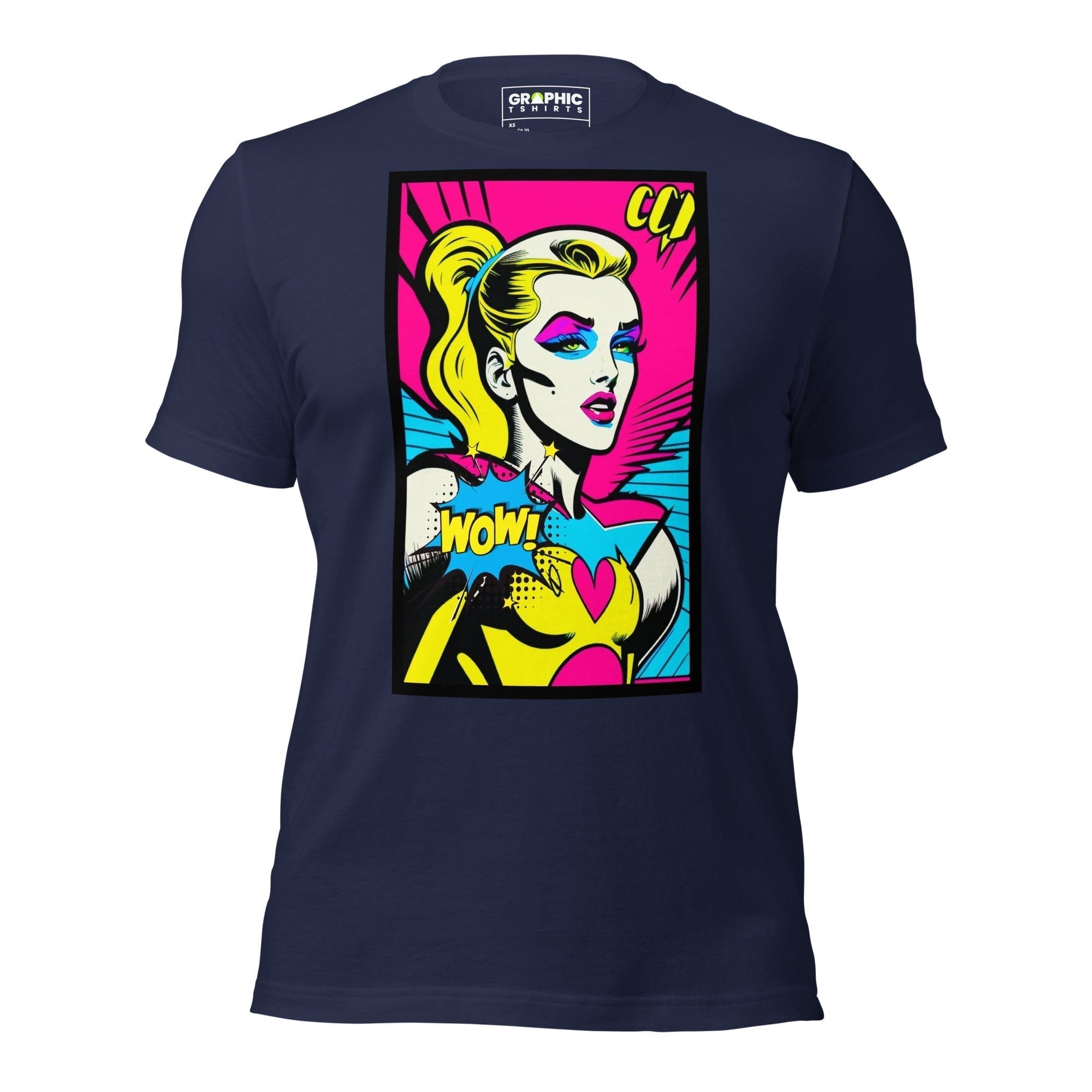 GRAPHIC T-SHIRTS Navy / XS Unisex Crew Neck T-Shirt - Bionic Blonde