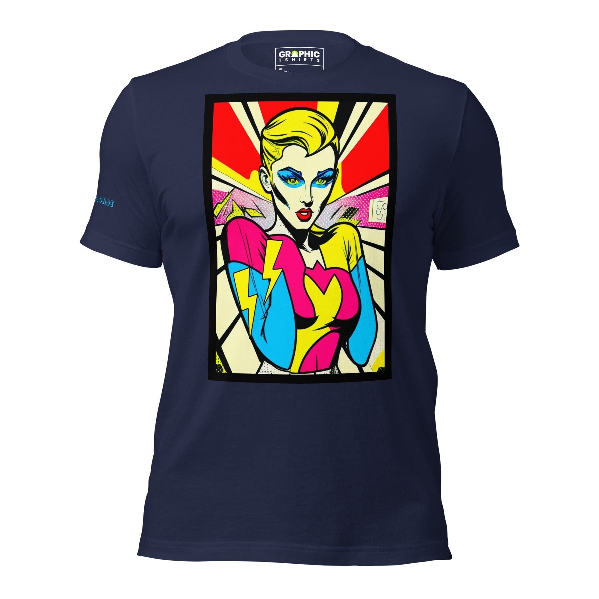 GRAPHIC T-SHIRTS Navy / XS Unisex Crew Neck T-Shirt - Bionic Blonde