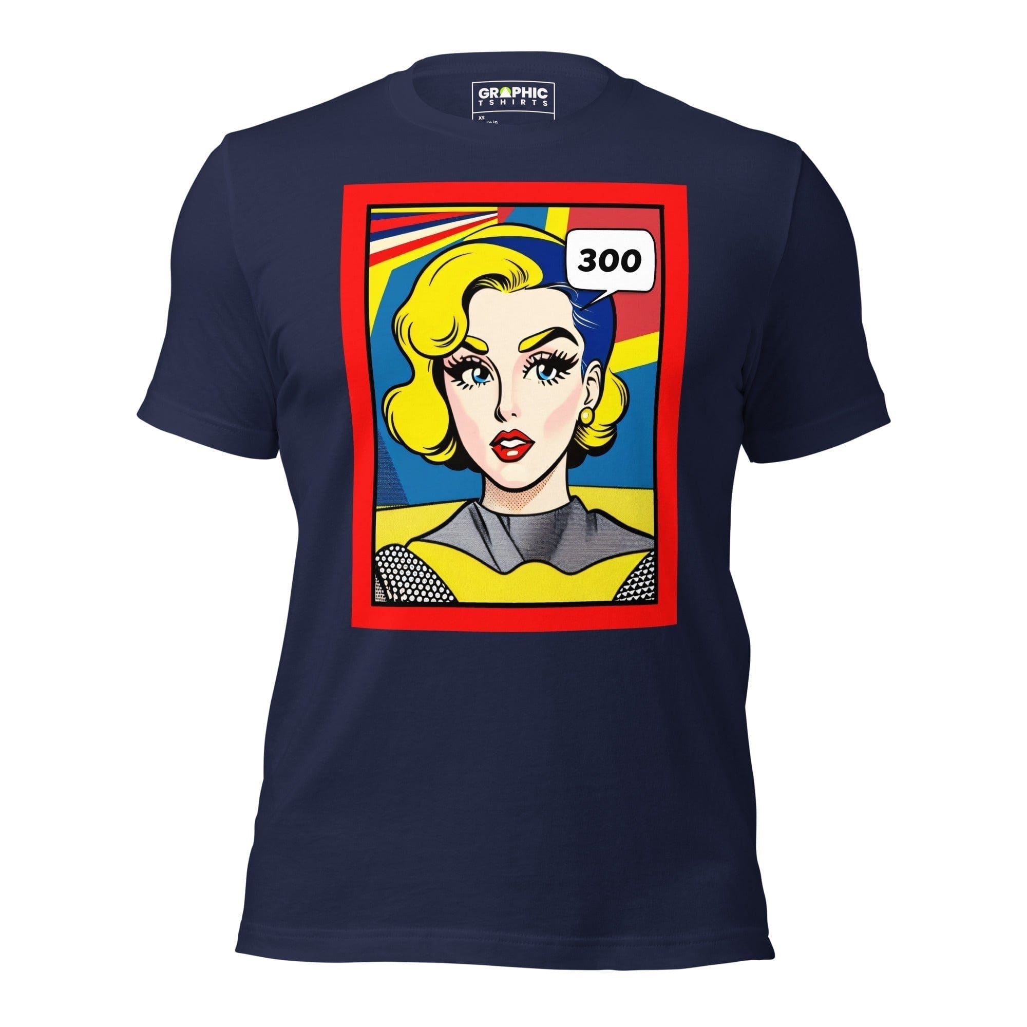 GRAPHIC T-SHIRTS Navy / XS Unisex Crew Neck T-Shirt - Vintage American Comic Series v.5